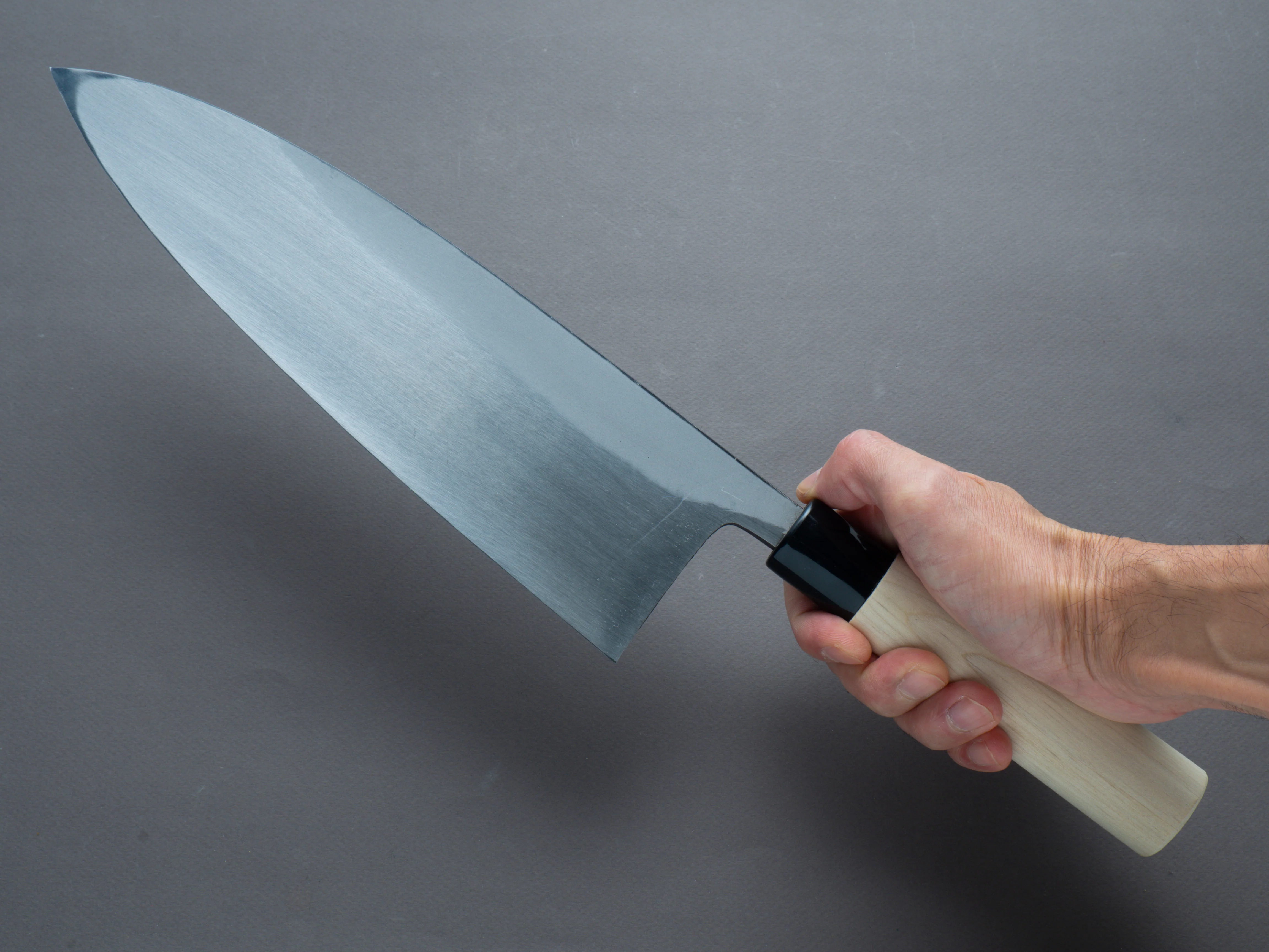 Hitohira - Kurouchi - White #2 - Shakekiri 270mm - Poplar Handle - Image 6