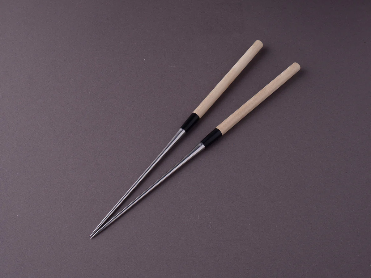 Hitohira - Moribashi Plating Chopsticks - 135mm - Round Ho Wood