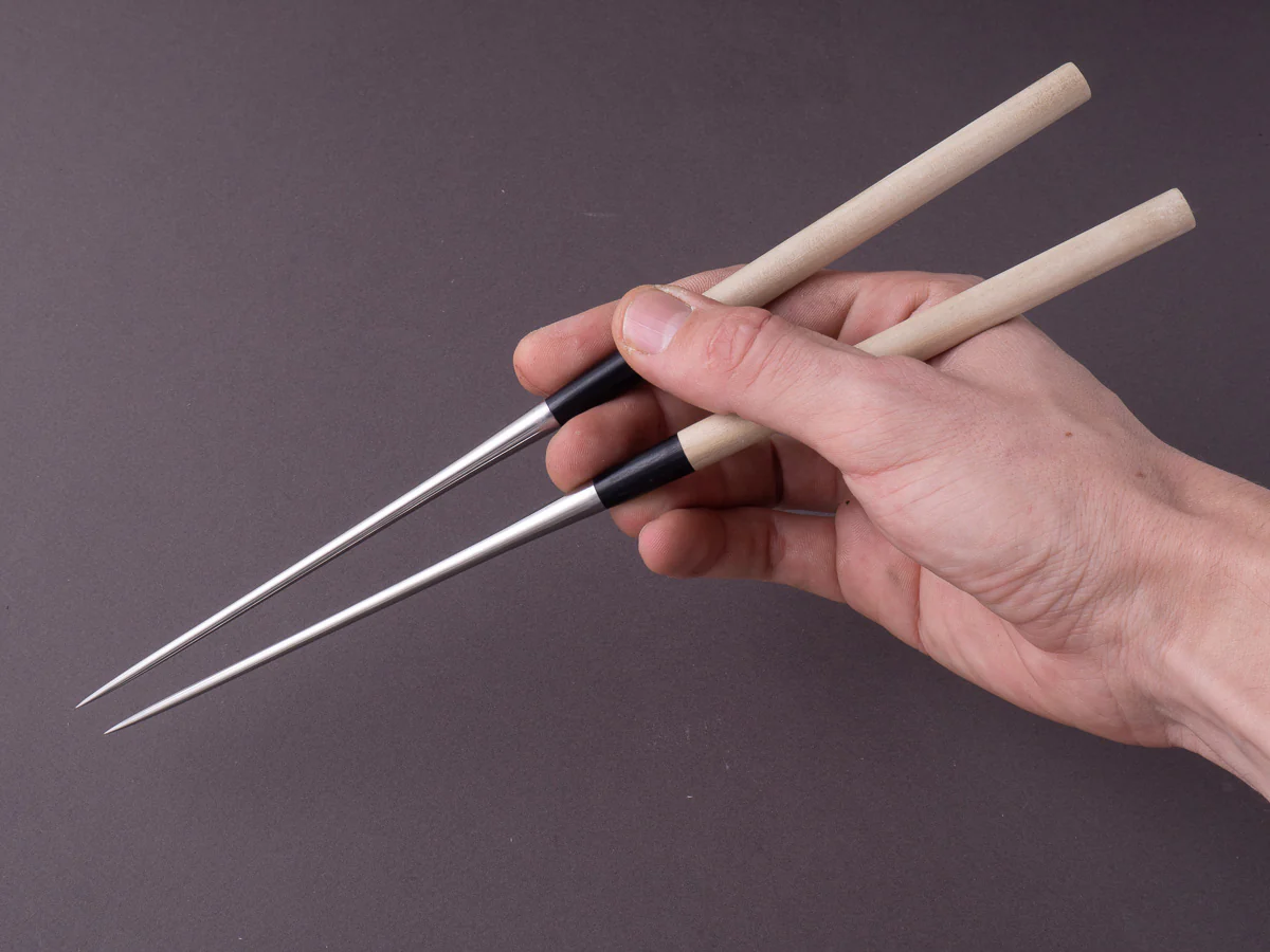 Hitohira - Moribashi Plating Chopsticks - 135mm - Round Ho Wood - Image 2
