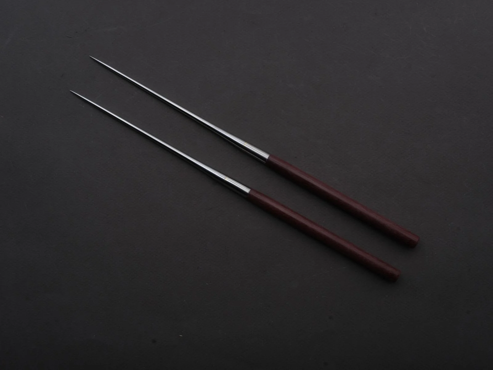 Hitohira - Moribashi Plating Chopsticks - 135mm - Purple Wood - Rounded