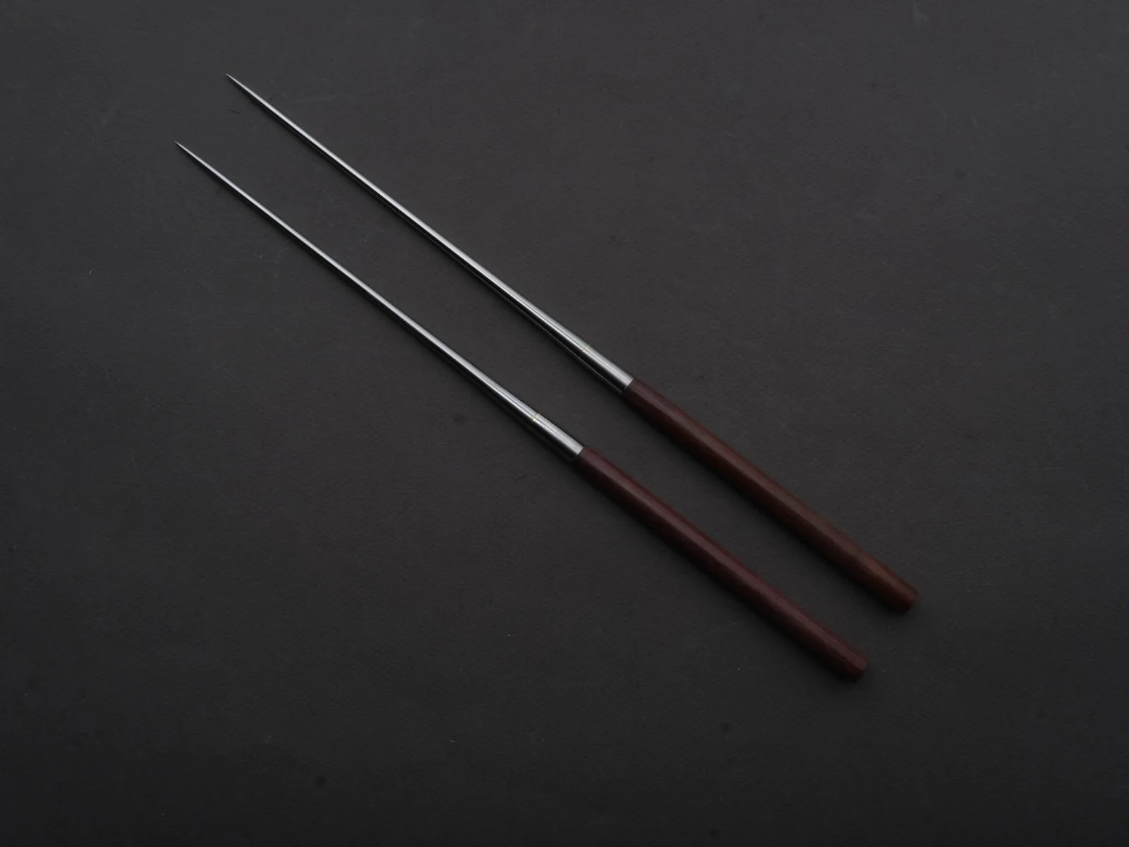 Hitohira - Moribashi Plating Chopsticks - 135mm - Purple Wood - Rounded - Image 2
