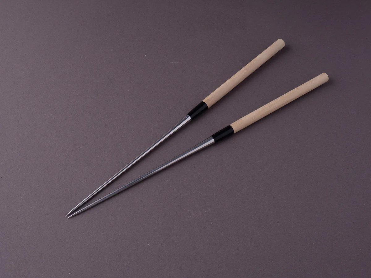 Hitohira - Moribashi Plating Chopsticks - 150mm - Round Ho Wood