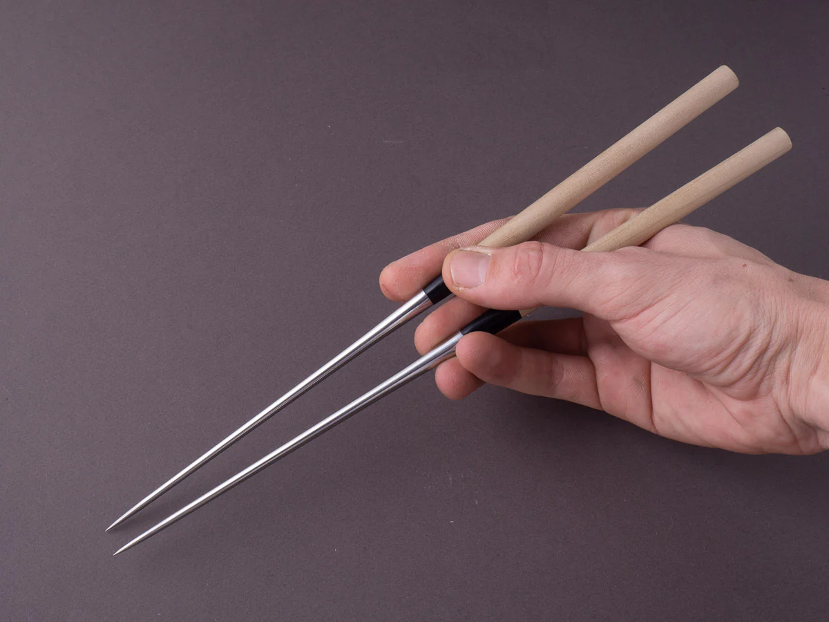 Hitohira - Moribashi Plating Chopsticks - 150mm - Round Ho Wood - Image 2