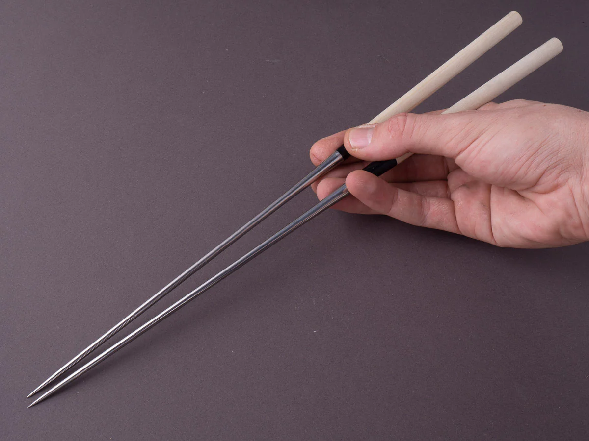 Hitohira - Moribashi Plating Chopsticks - 210mm - Round Ho Wood - Image 2