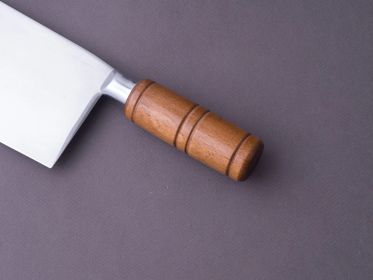 Hitohira - Stainless Clad - 200mm Chinese Cleaver - Beechwood Handle - Image 3