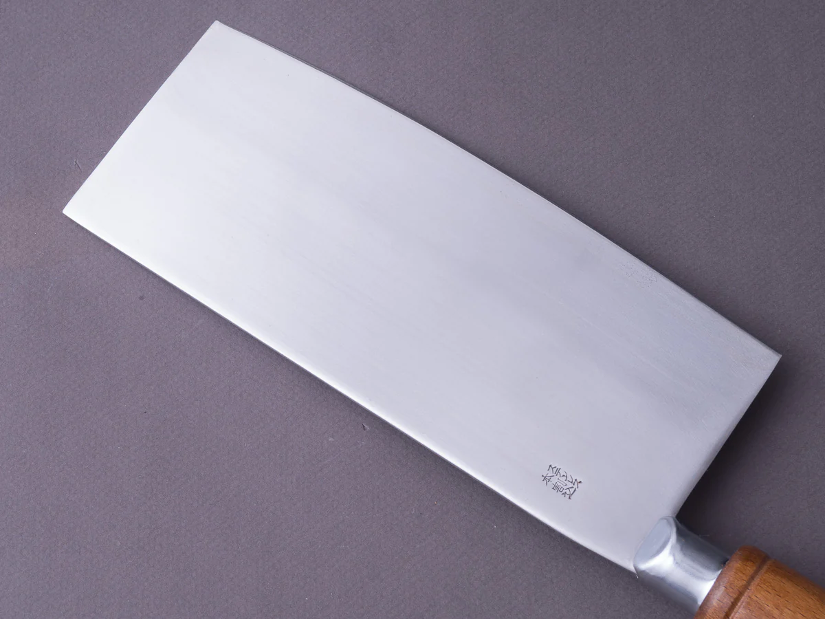 Hitohira - Stainless Clad - 200mm Chinese Cleaver - Beechwood Handle - Image 4