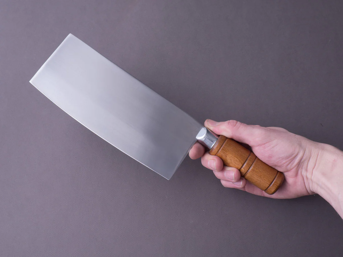 Hitohira - Stainless Clad - 200mm Chinese Cleaver - Beechwood Handle - Image 7