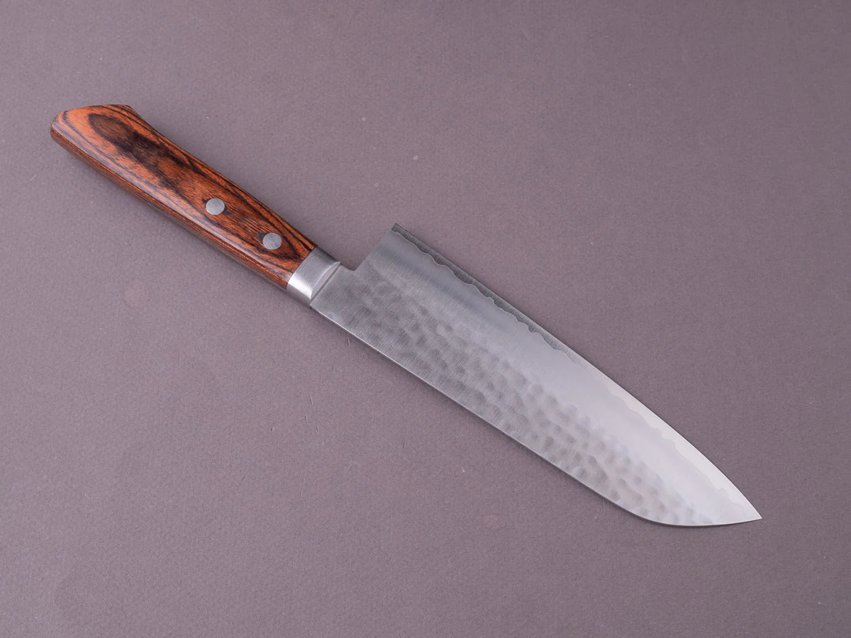 Hitohira - NM - Tsuchime - 165mm - Santoku - Western Pakka Handle - Image 4