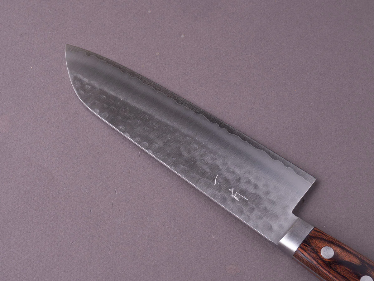Hitohira - NM - Tsuchime - 165mm - Santoku - Western Pakka Handle - Image 5