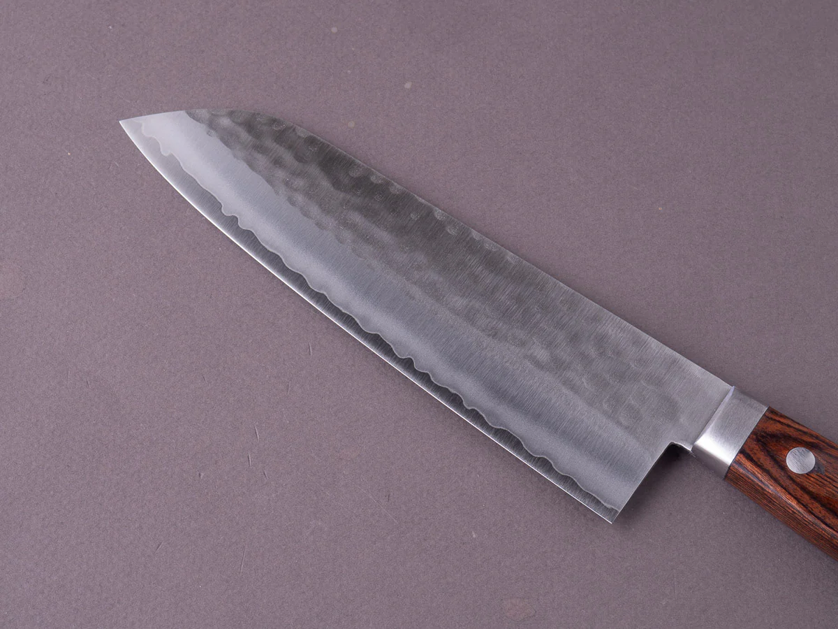 Hitohira - NM - Tsuchime - 165mm - Santoku - Western Pakka Handle - Image 6