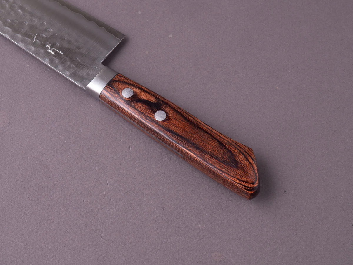 Hitohira - NM - Tsuchime - 165mm - Santoku - Western Pakka Handle - Image 7