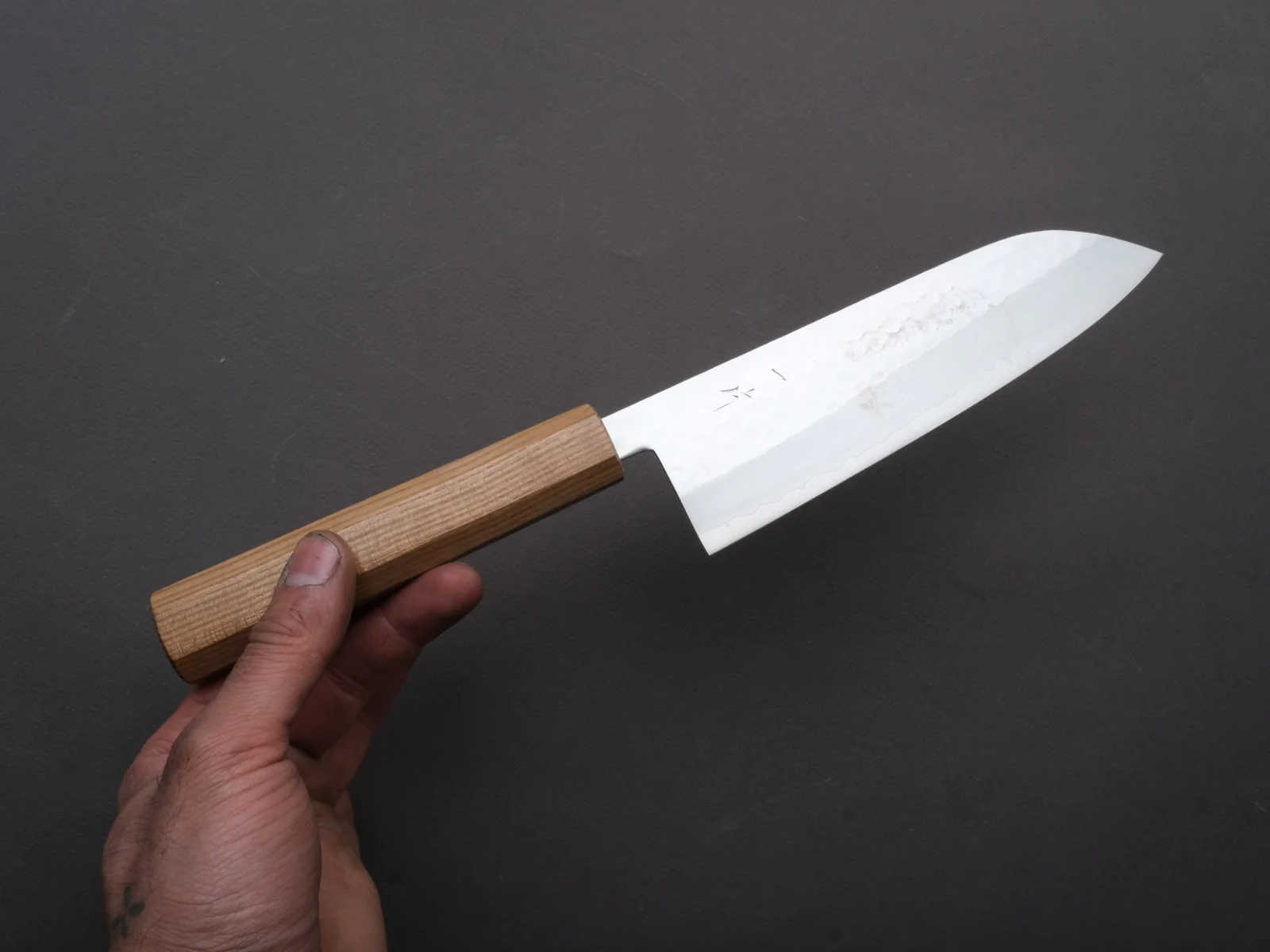 Hitohira - NM - Tsuchime - Santoku - 170mm - Enju Handle - Image 3