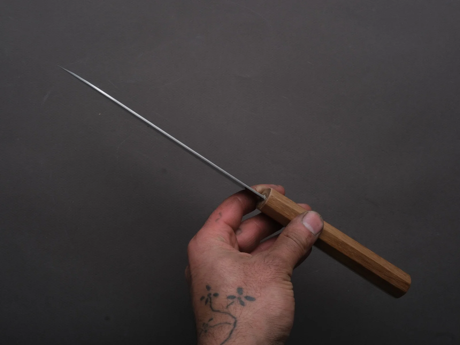 Hitohira - NM - Tsuchime - Santoku - 170mm - Enju Handle - Image 5