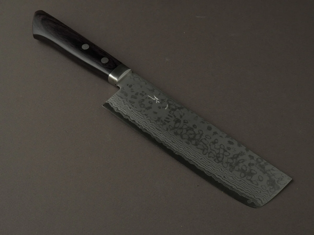 Hitohira - NM - V10 Damascus - 165mm Nakiri - Pakka Handle