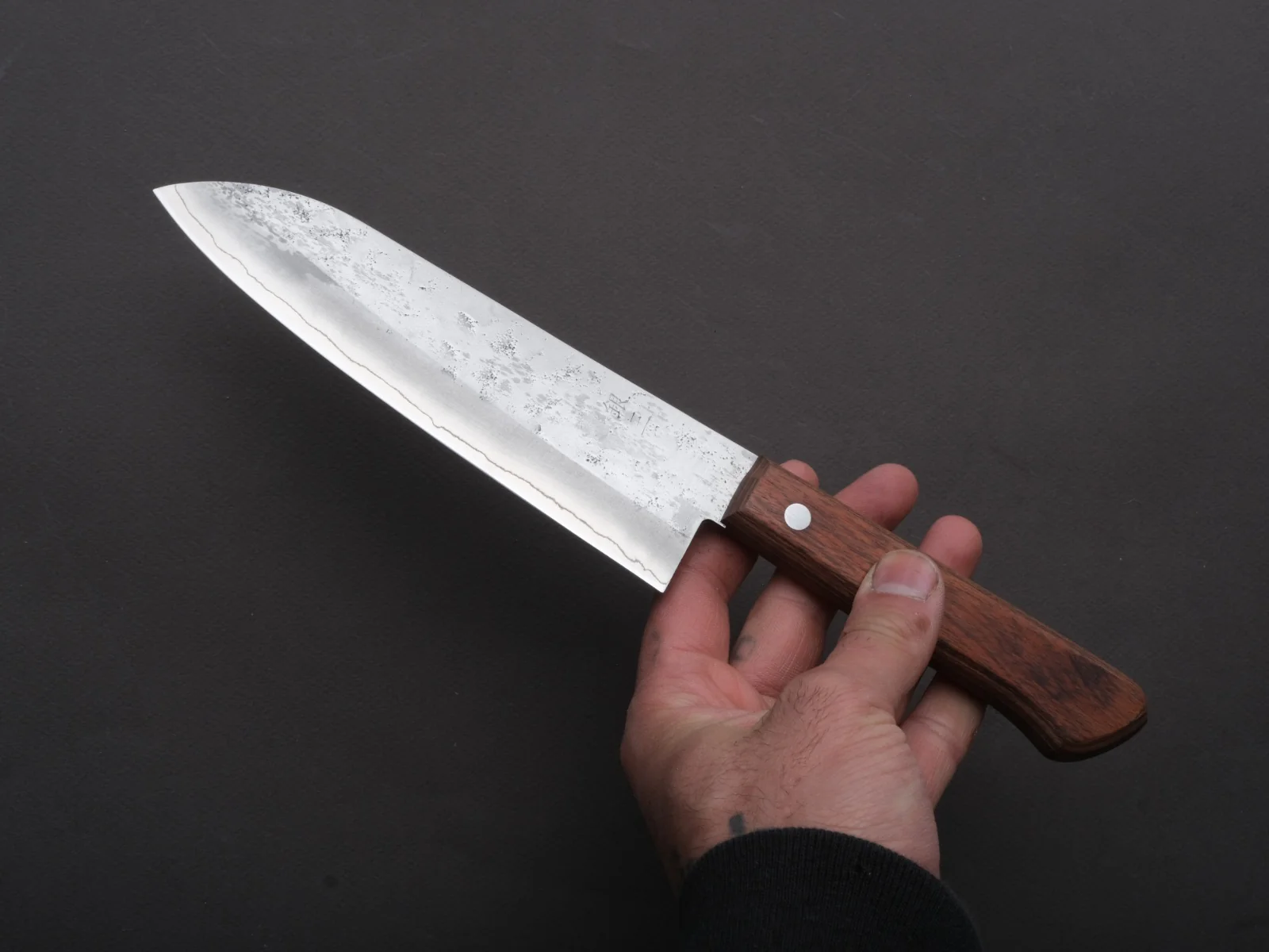 Hitohira - S3 - Nashiji - Santoku - 165mm - Pakka Handle (No Bolster) - Image 4