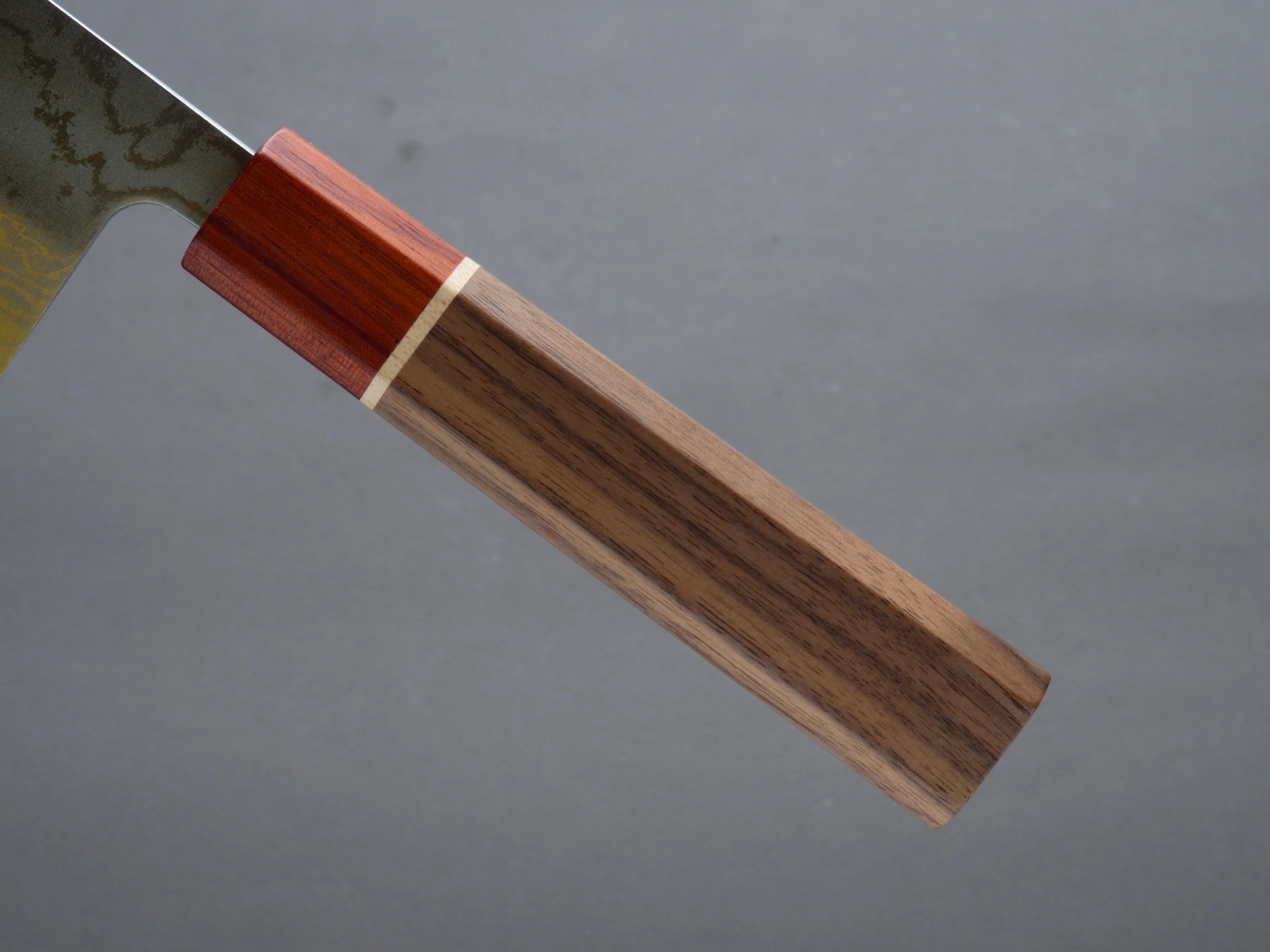 Hitohira - Setsu Forged - VG-10 - Damascus - 165mm Santoku - Walnut Handle (Rengas Ferrule) - Image 5
