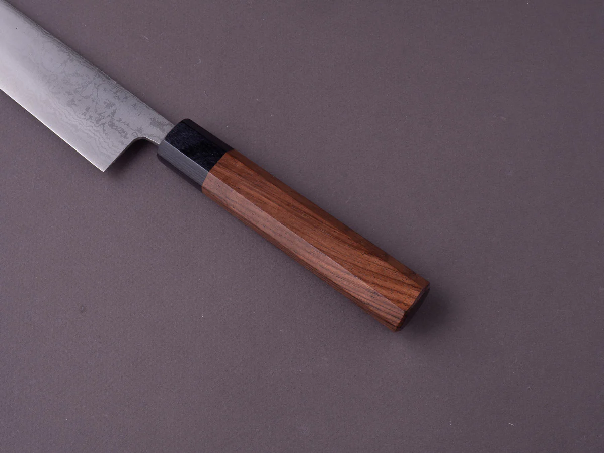 Hitohira - Setsu Forged - VG10 Damascus - 255mm Sujihiki - Jutan Handle - Image 6