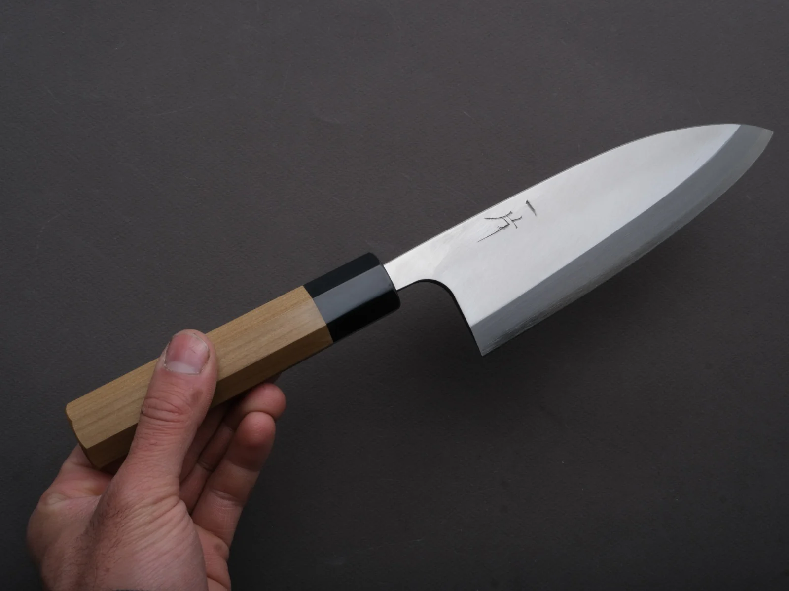Hitohira - Silver #3 - Deba - 165mm - Magnolia Wood Handle - Image 3