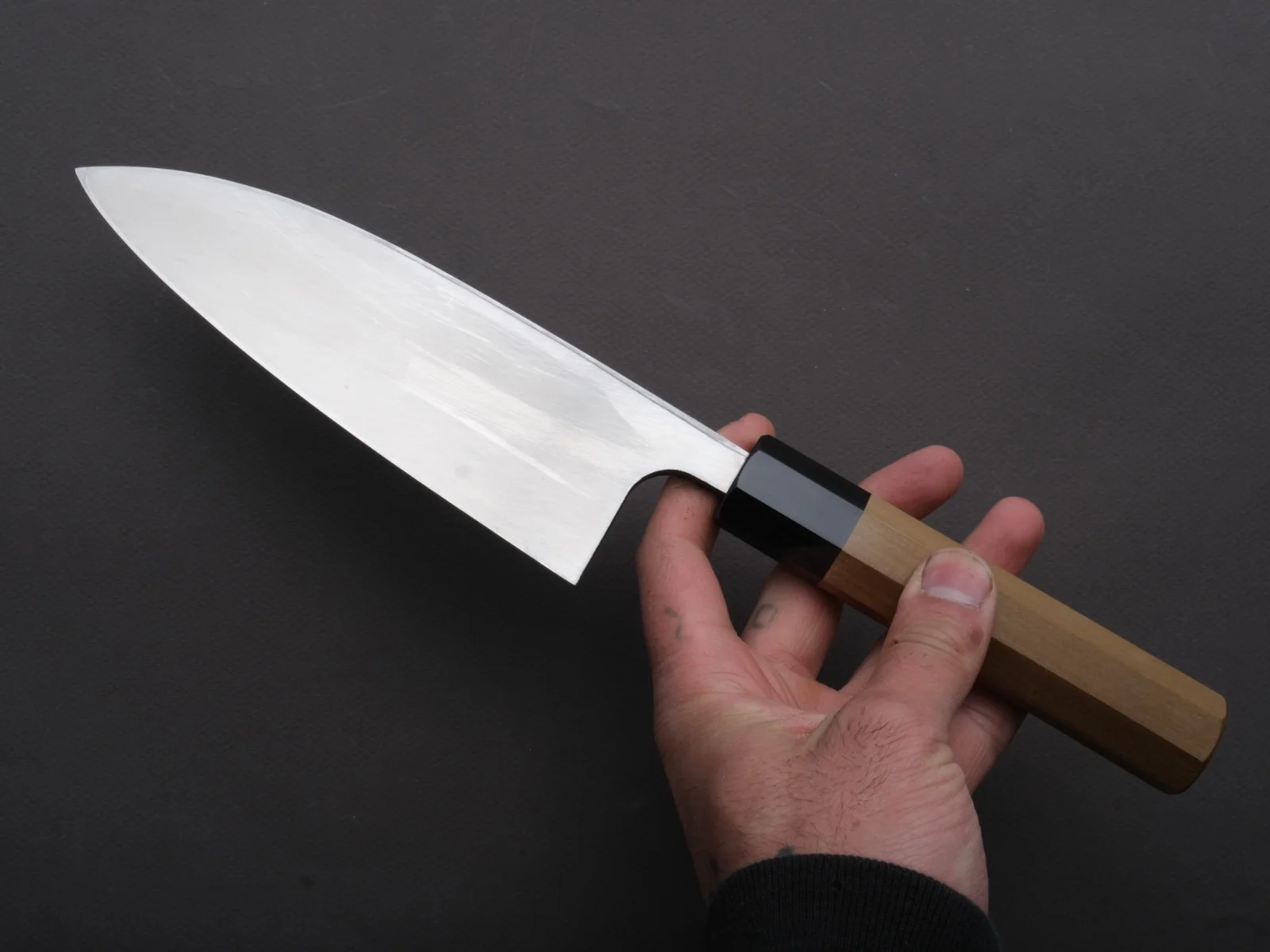 Hitohira - Silver #3 - Deba - 165mm - Magnolia Wood Handle - Image 4
