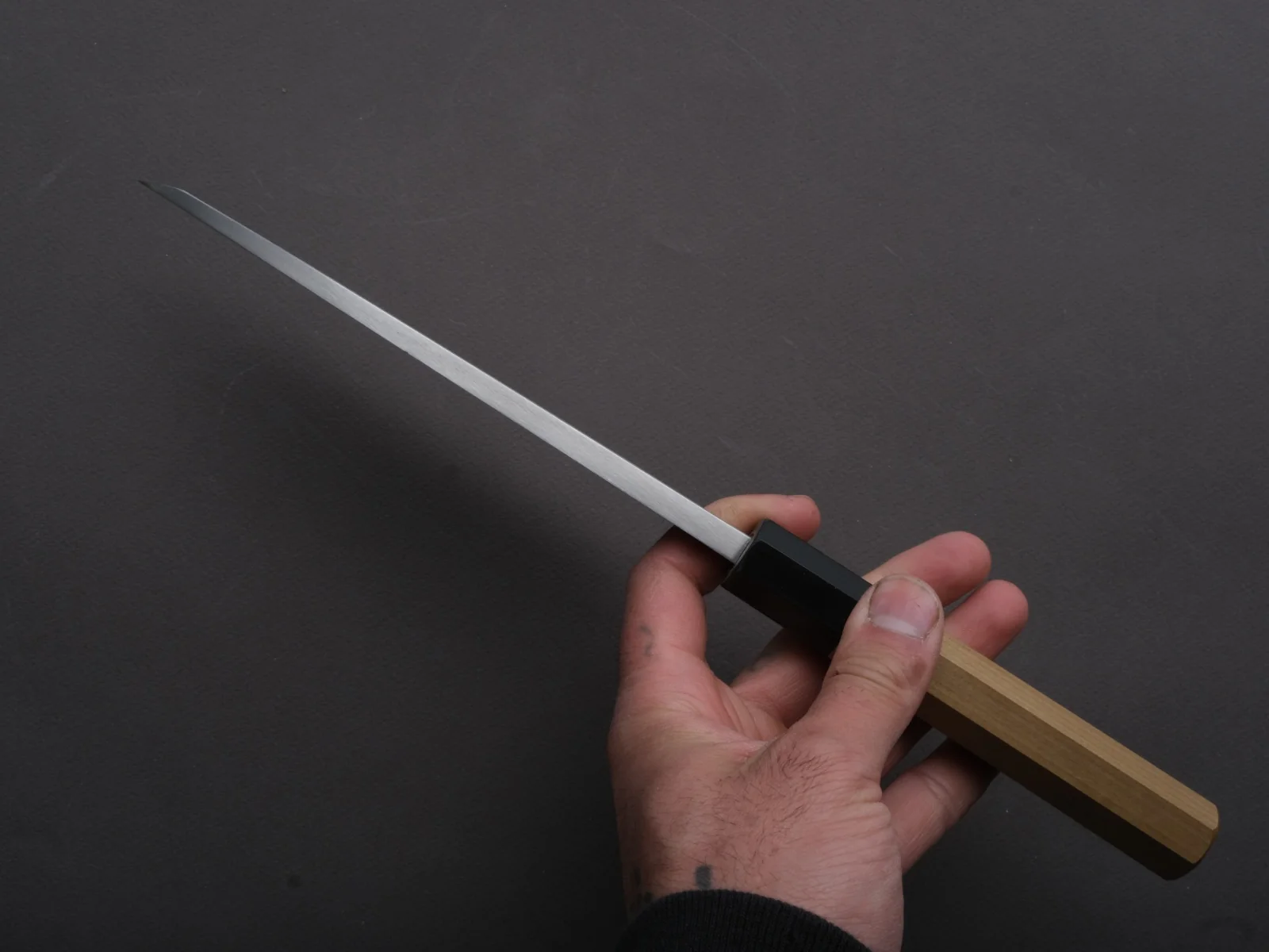 Hitohira - Silver #3 - Deba - 165mm - Magnolia Wood Handle - Image 5