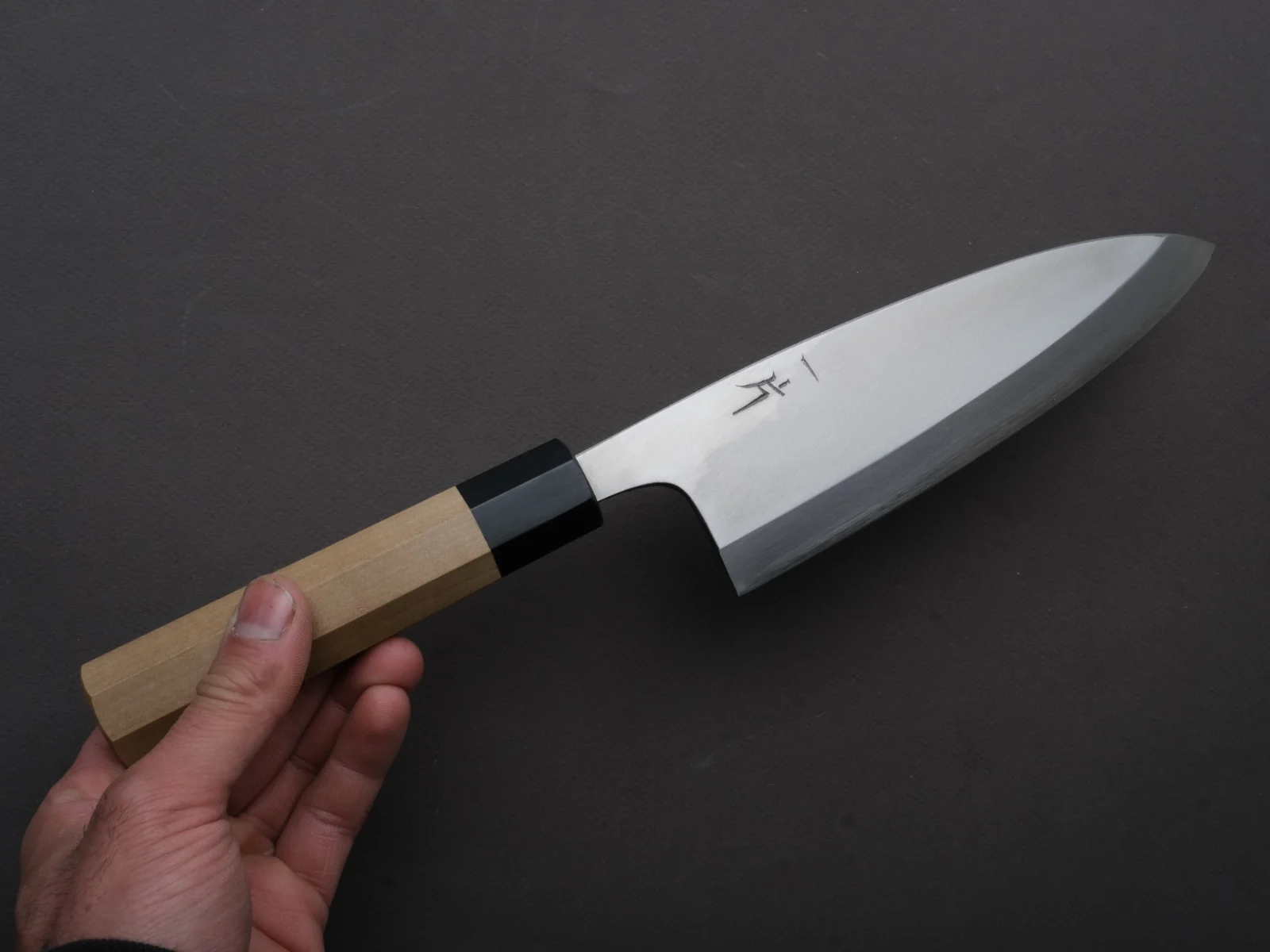 Hitohira - Silver #3 - Deba - 180mm - Magnolia Wood Handle - Image 3