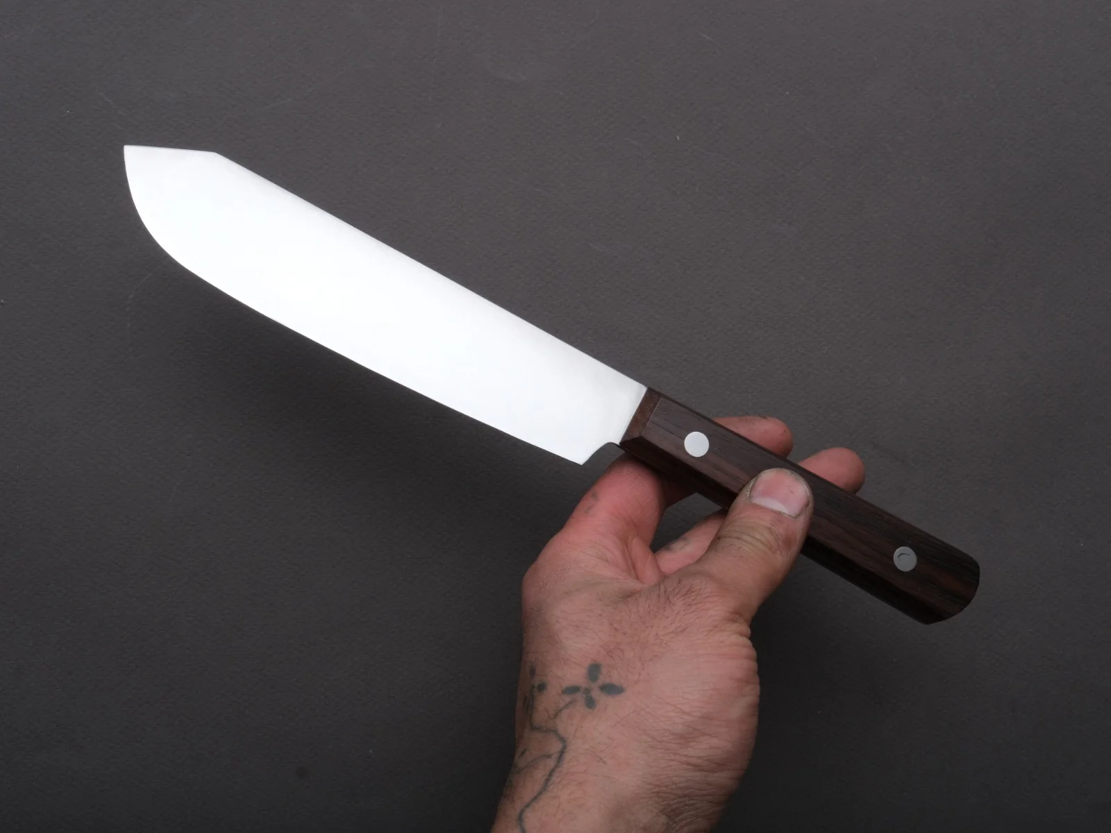 Hitohira - SK Steel - Butchering - 150mm - Rosewood Handle (No Bolster) - Image 4