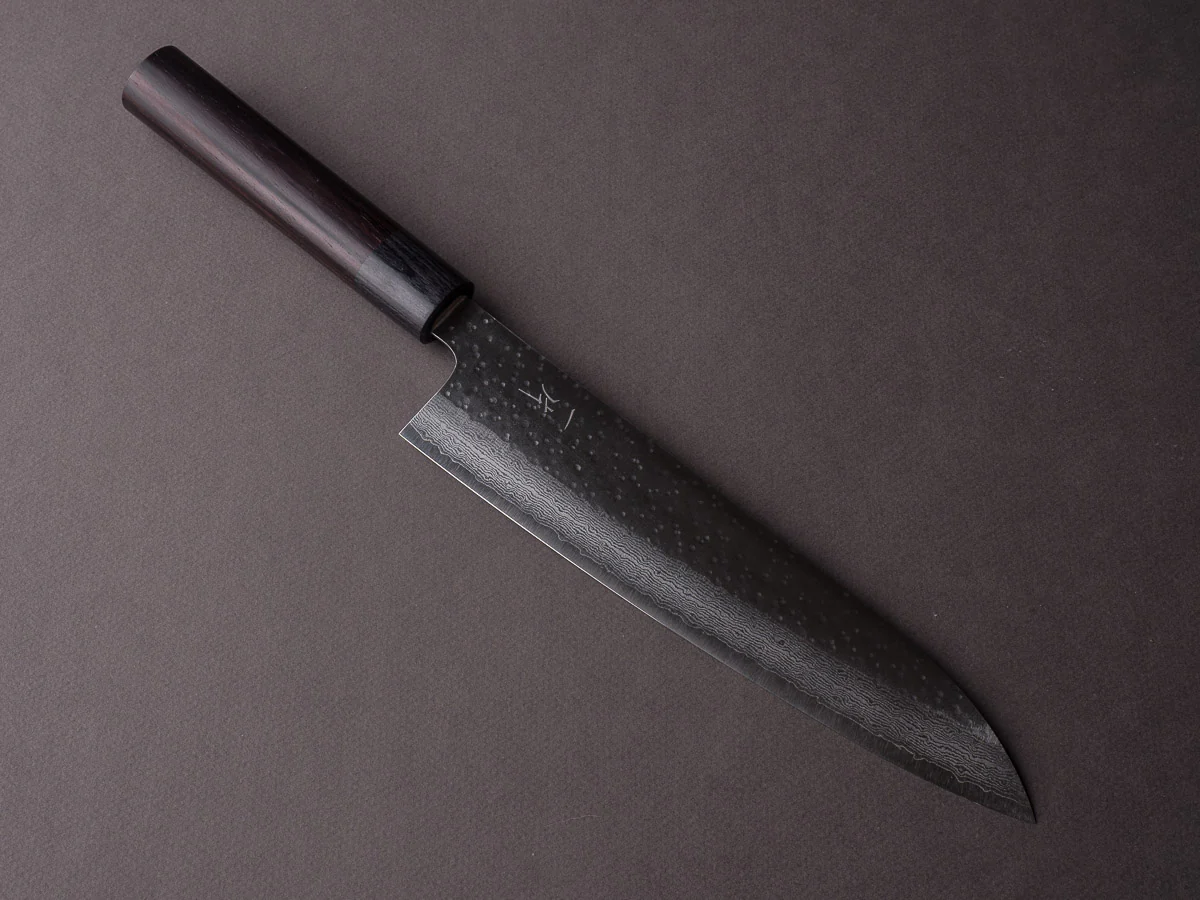 Hitohira - STK VG7 - Tsuchime Damascus - 210mm Gyuto - Wood Handle