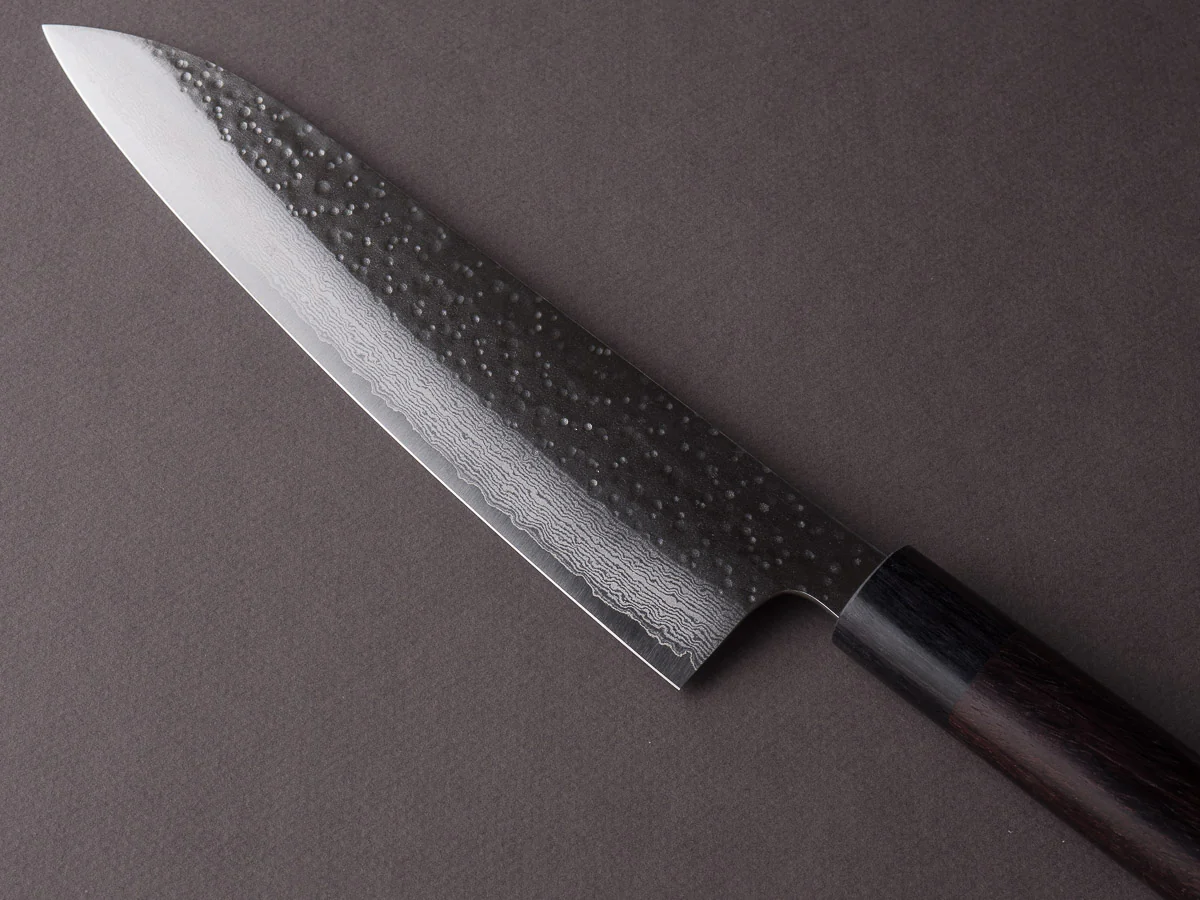 Hitohira - STK VG7 - Tsuchime Damascus - 210mm Gyuto - Wood Handle - Image 3