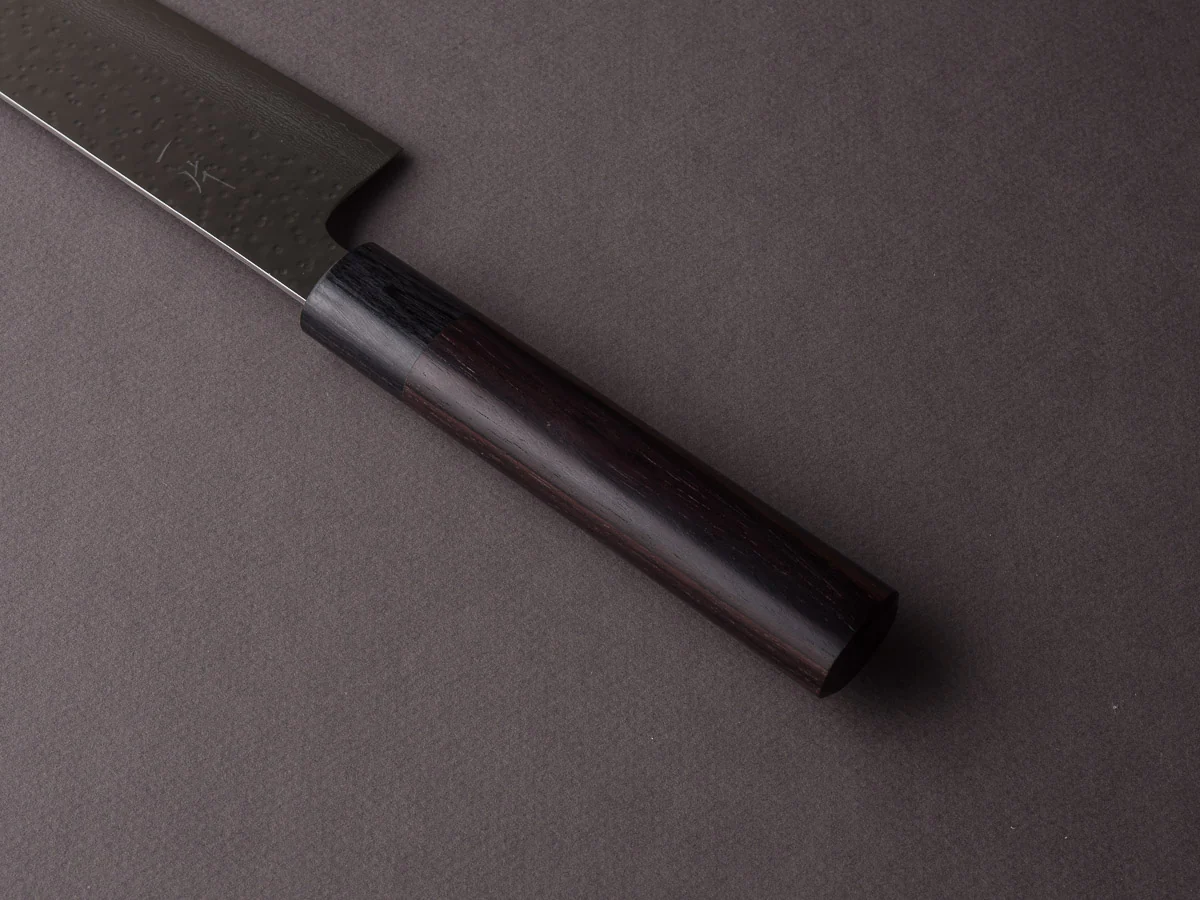 Hitohira - STK VG7 - Tsuchime Damascus - 210mm Gyuto - Wood Handle - Image 4