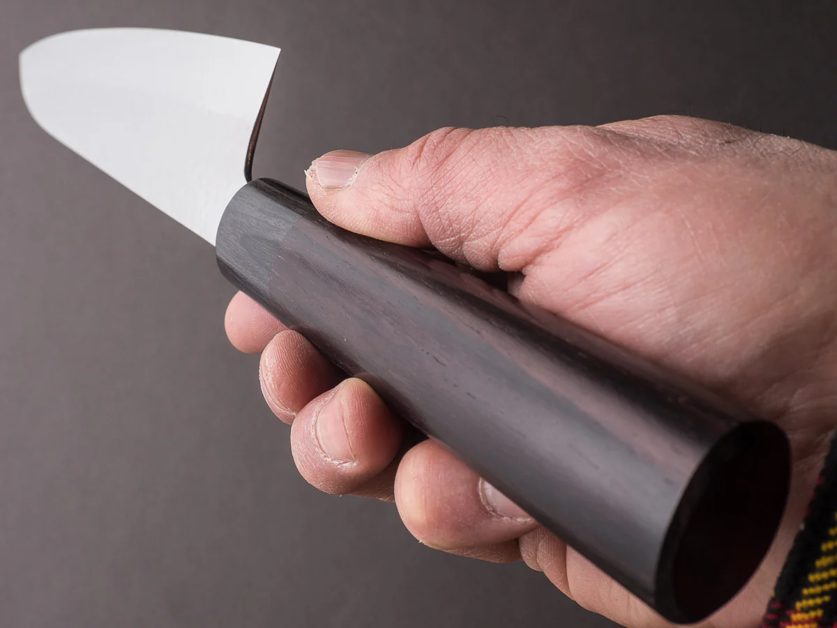 Hitohira - STK VG7 - Tsuchime Damascus - 210mm Gyuto - Wood Handle - Image 9