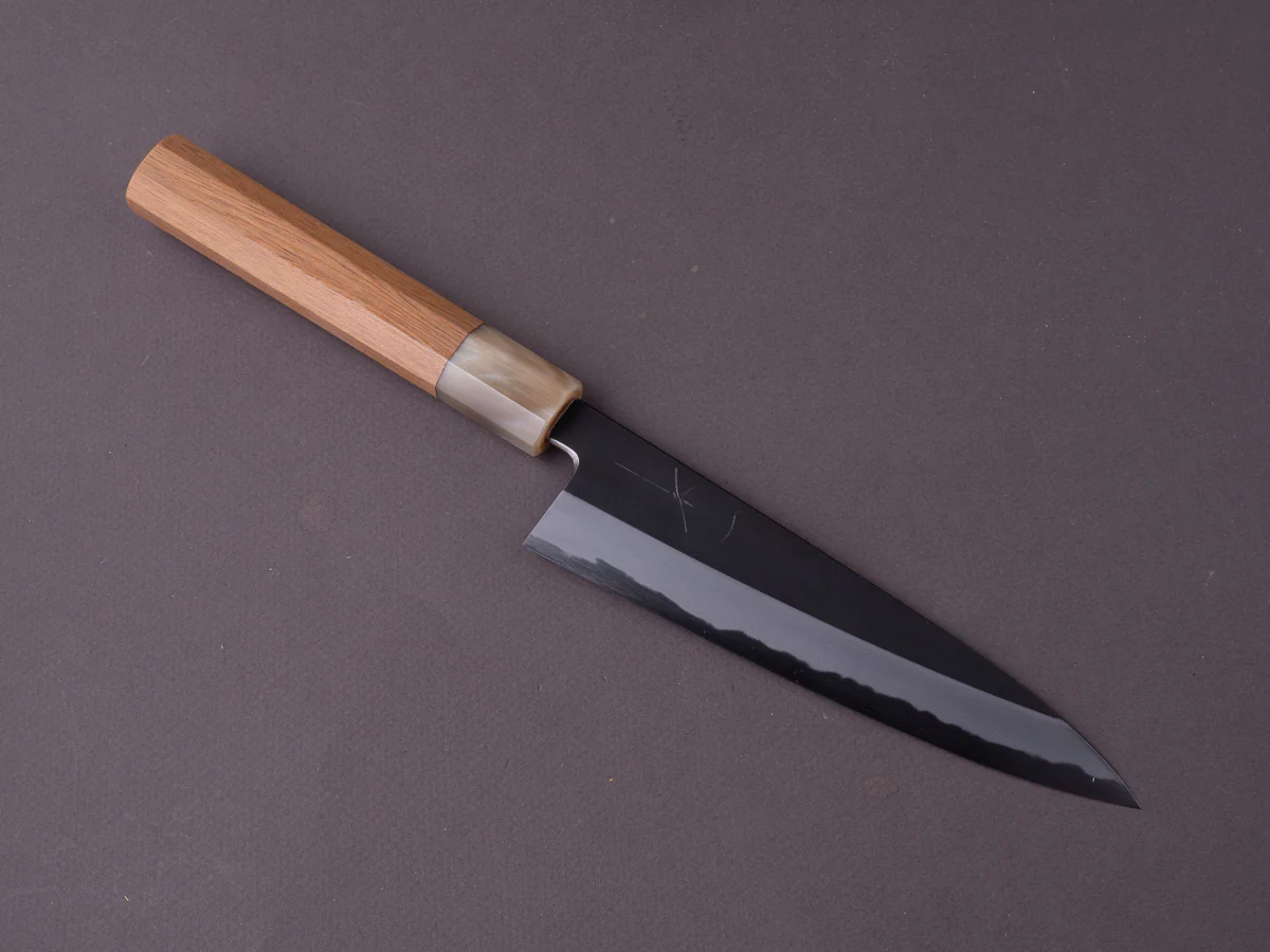 Hitohira - Tanaka x Kyuzo - Blue #1 - Kurouchi - Petty - 165mm - Yakusugi Cedar Handle