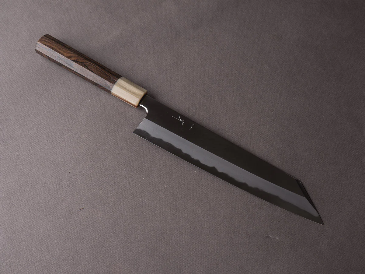 Hitohira - Tanaka x Kyuzo - Blue #1 Migaki - 240mm Kiritsuke Gyuto - Ziricote Handle