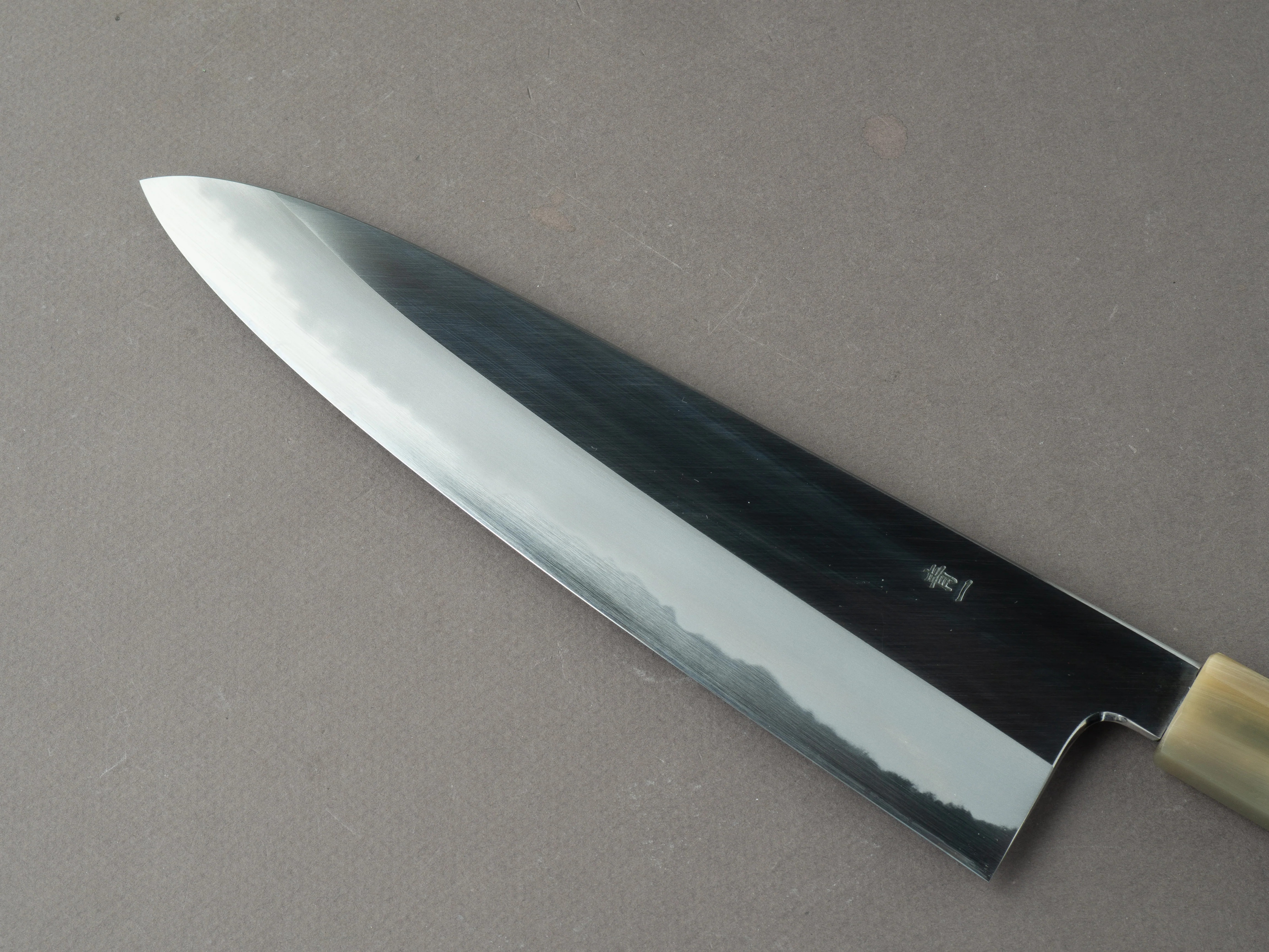 Hitohira - Tanaka x Kyuzo - Blue #1 - Migaki - Gyuto 240mm - Ziricote Handle - Extra Height - Image 3