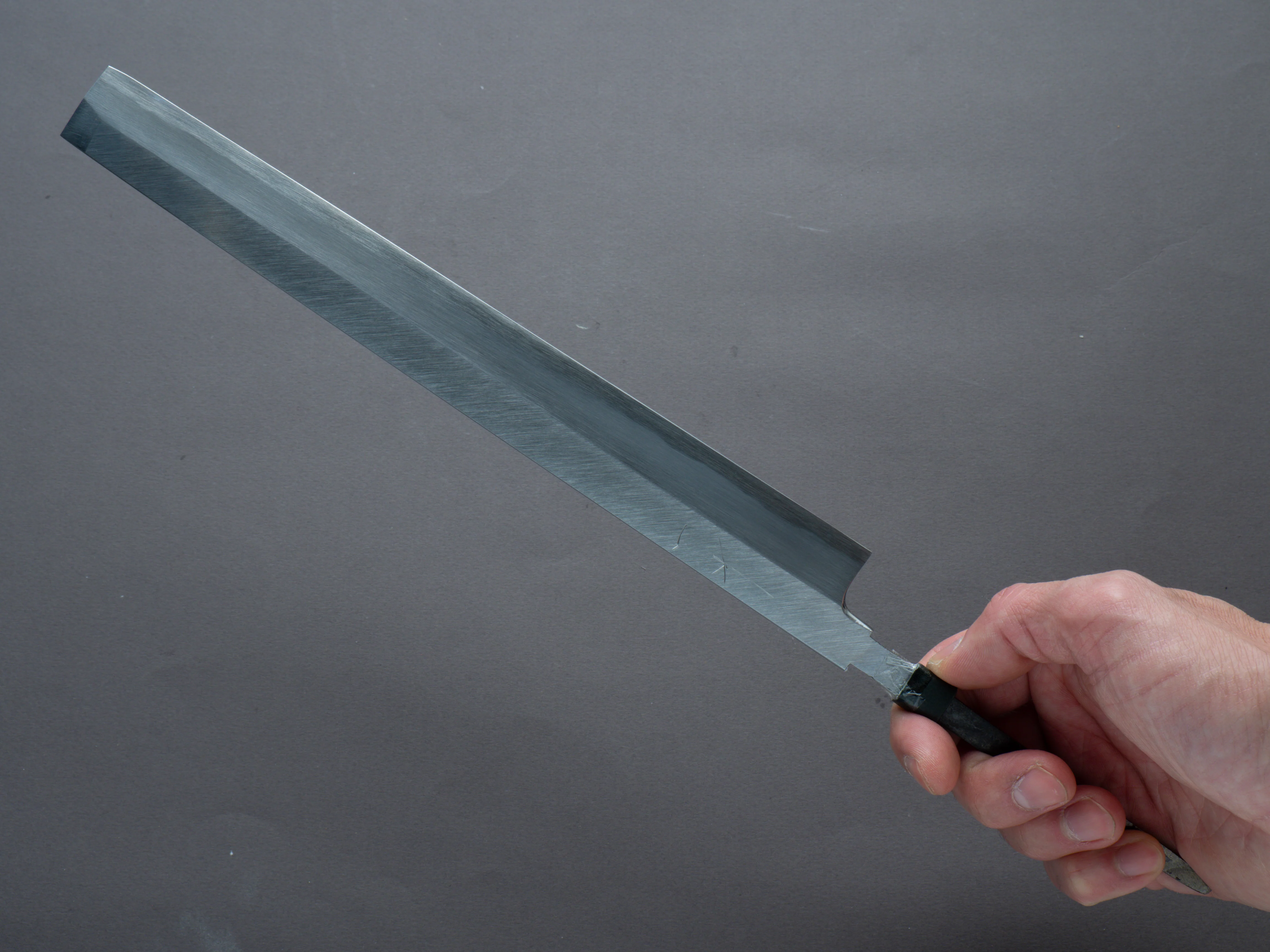 Hitohira - Tanaka x Manzo - Blue #1 - 270mm Takobiki - Extra Height - No Handle - Image 4