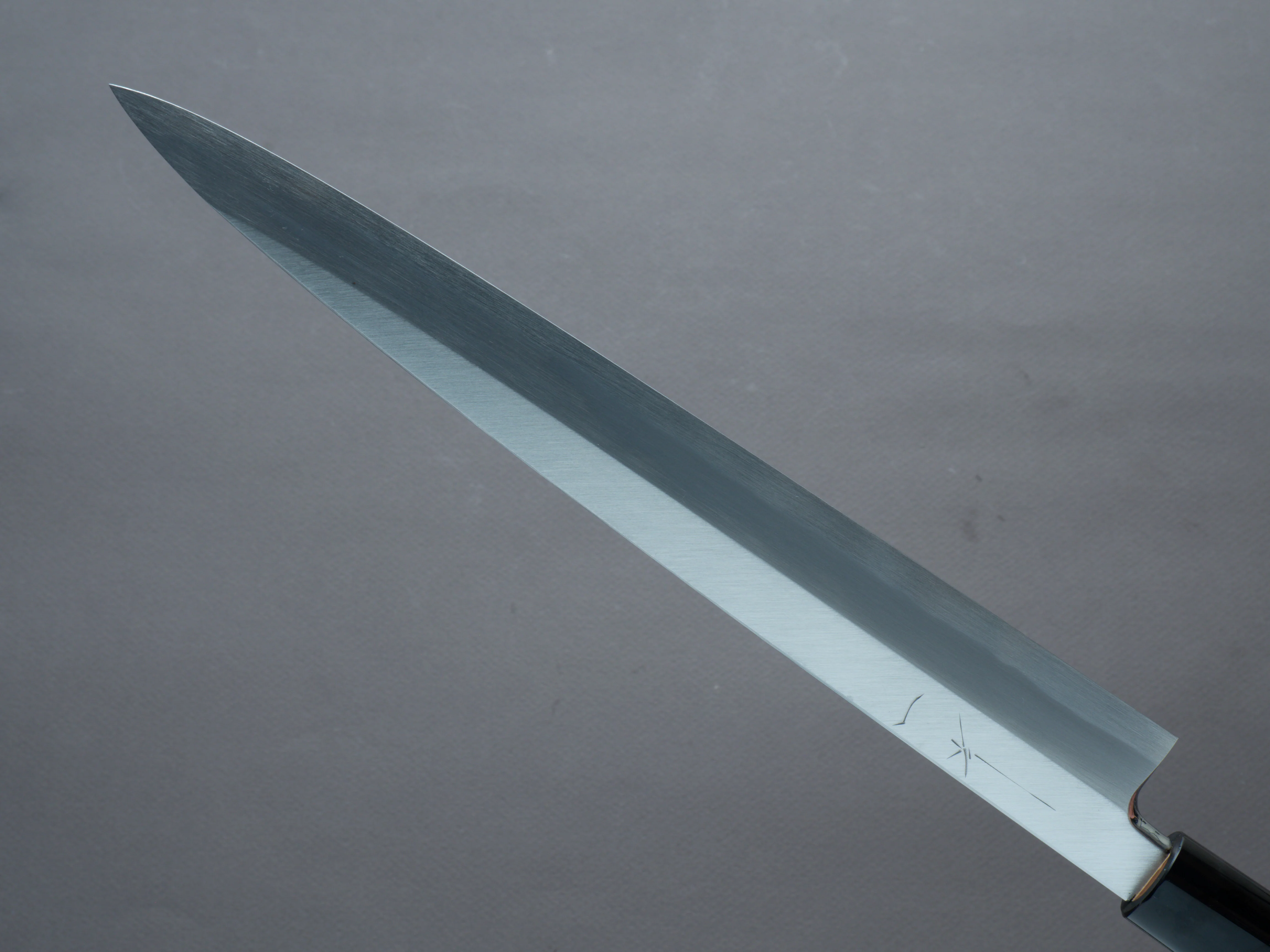 Hitohira - Tanaka x Manzo - Blue #1 -  270mm Yanagiba - Magnolia Handle (D-Shape/ Saya) - Image 5