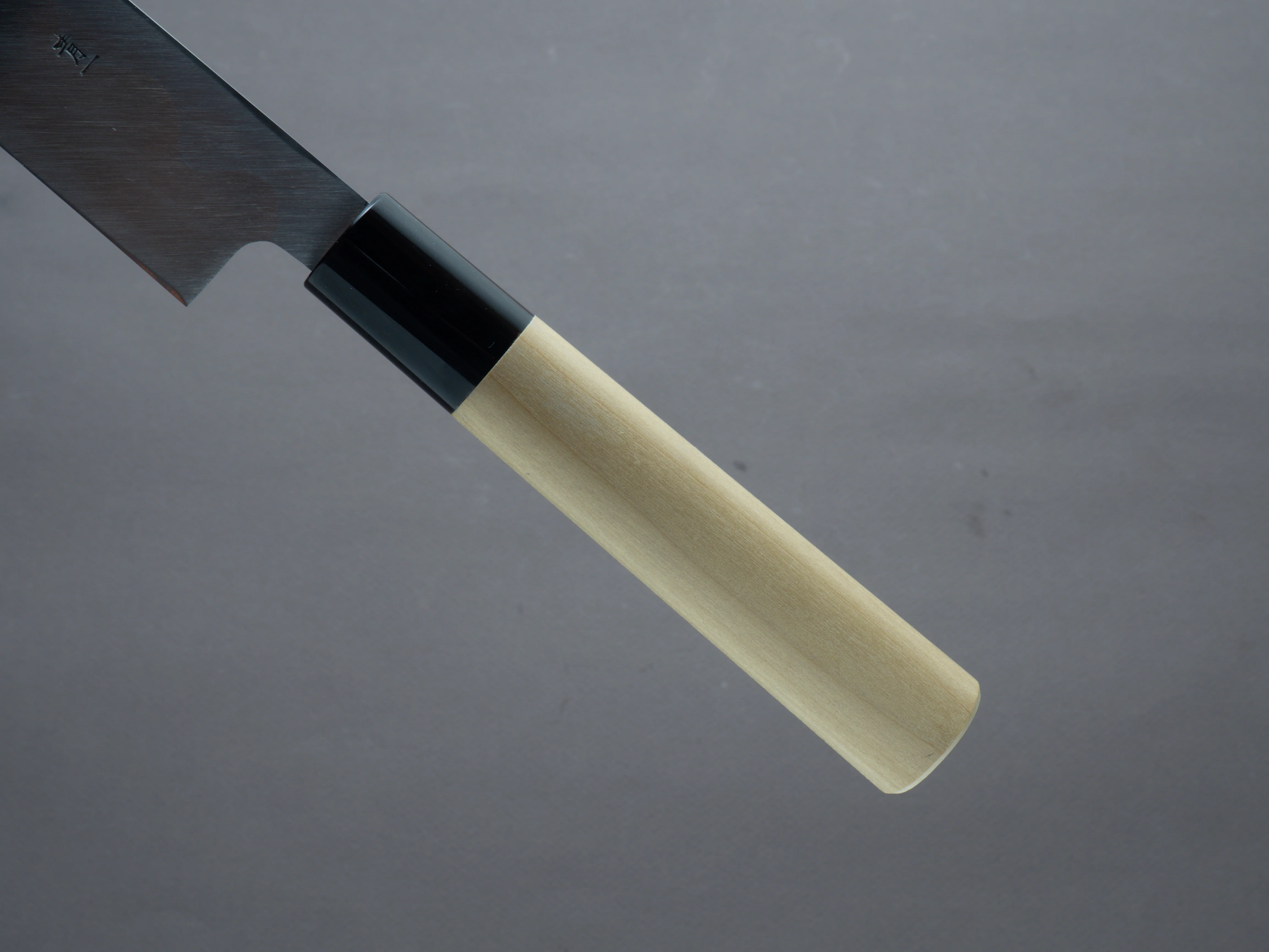 Hitohira - Tanaka x Manzo - Blue #1 -  270mm Yanagiba - Magnolia Handle (D-Shape/ Saya) - Image 6