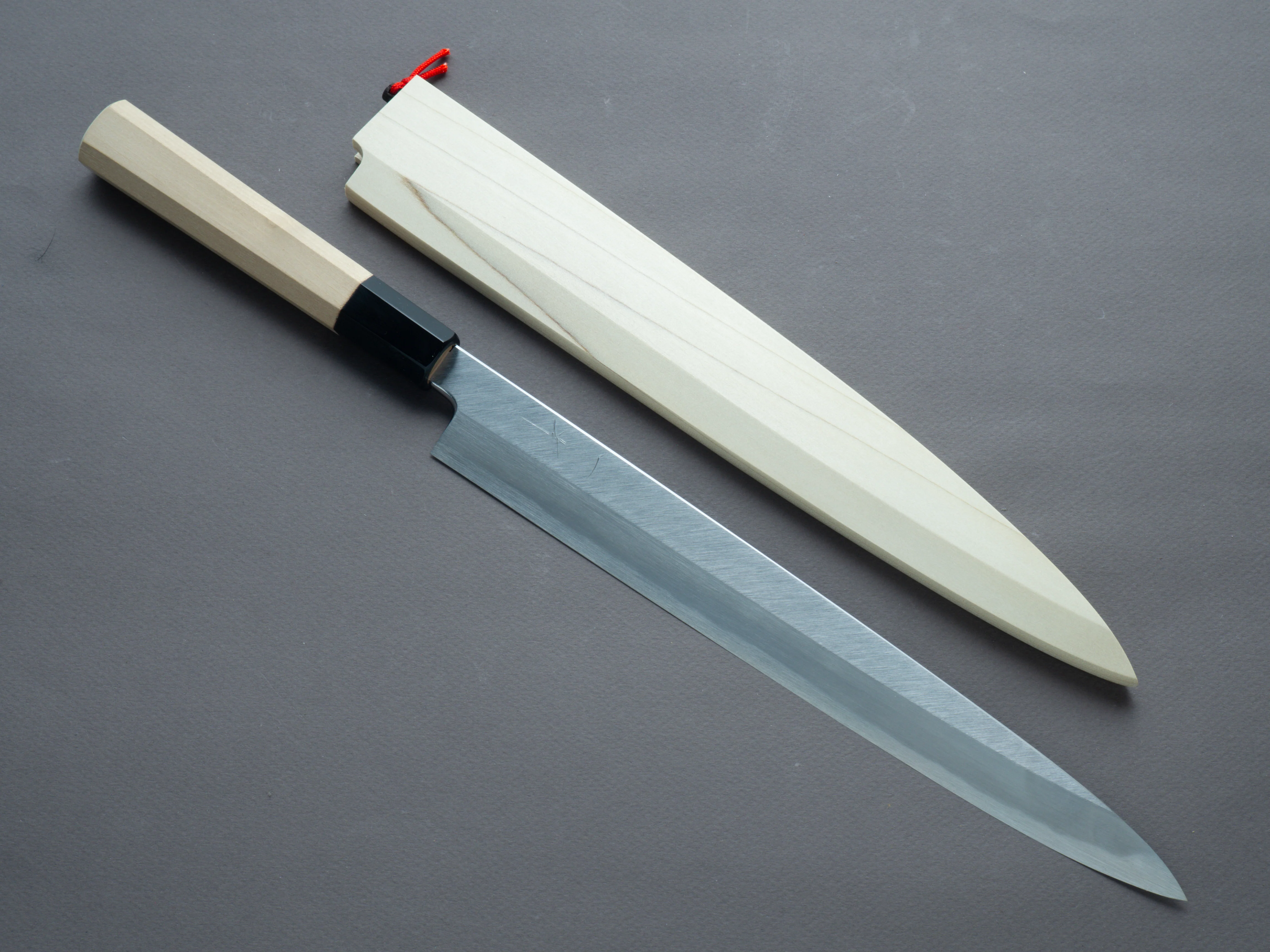Hitohira - Tanaka x Manzo - Blue #1 - Yanagiba - 270mm - Magnolia Handle - Saya