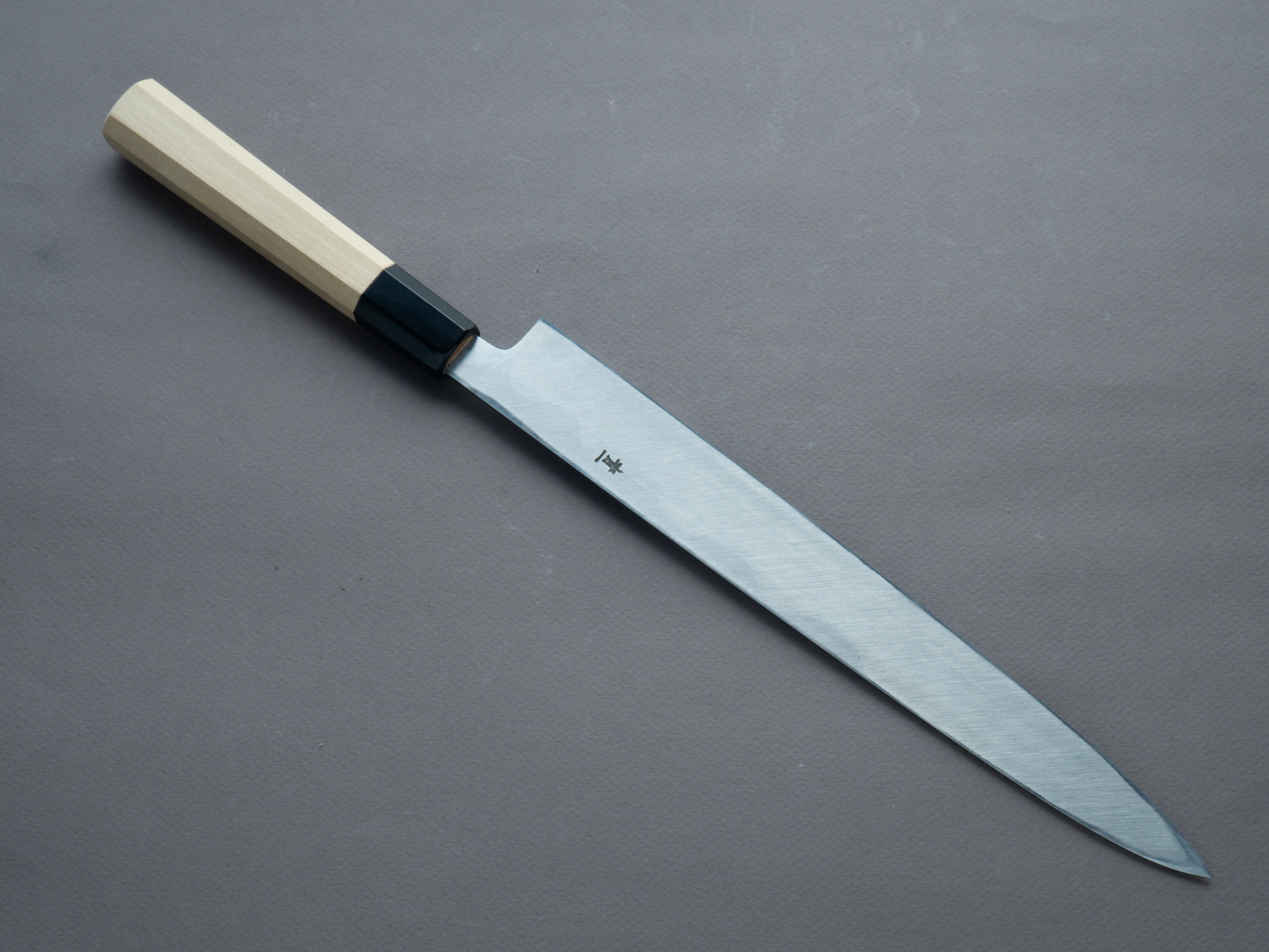 Hitohira - Tanaka x Manzo - Blue #1 - Yanagiba - 270mm - Magnolia Handle - Saya - Image 3