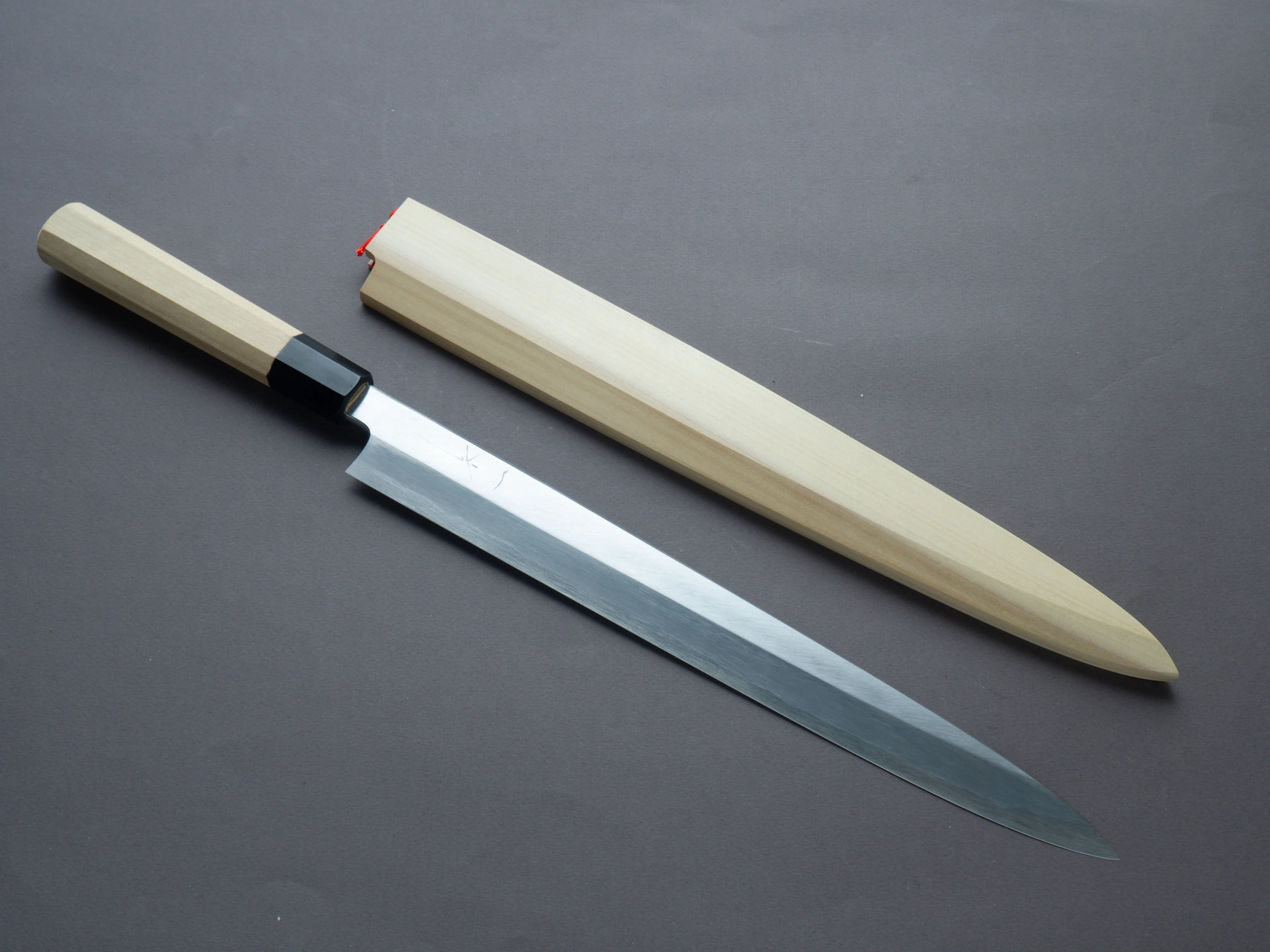Hitohira - Tanaka x Mosuke - Blue #1 - 330mm Yanagiba - Magnolia Handle - Saya