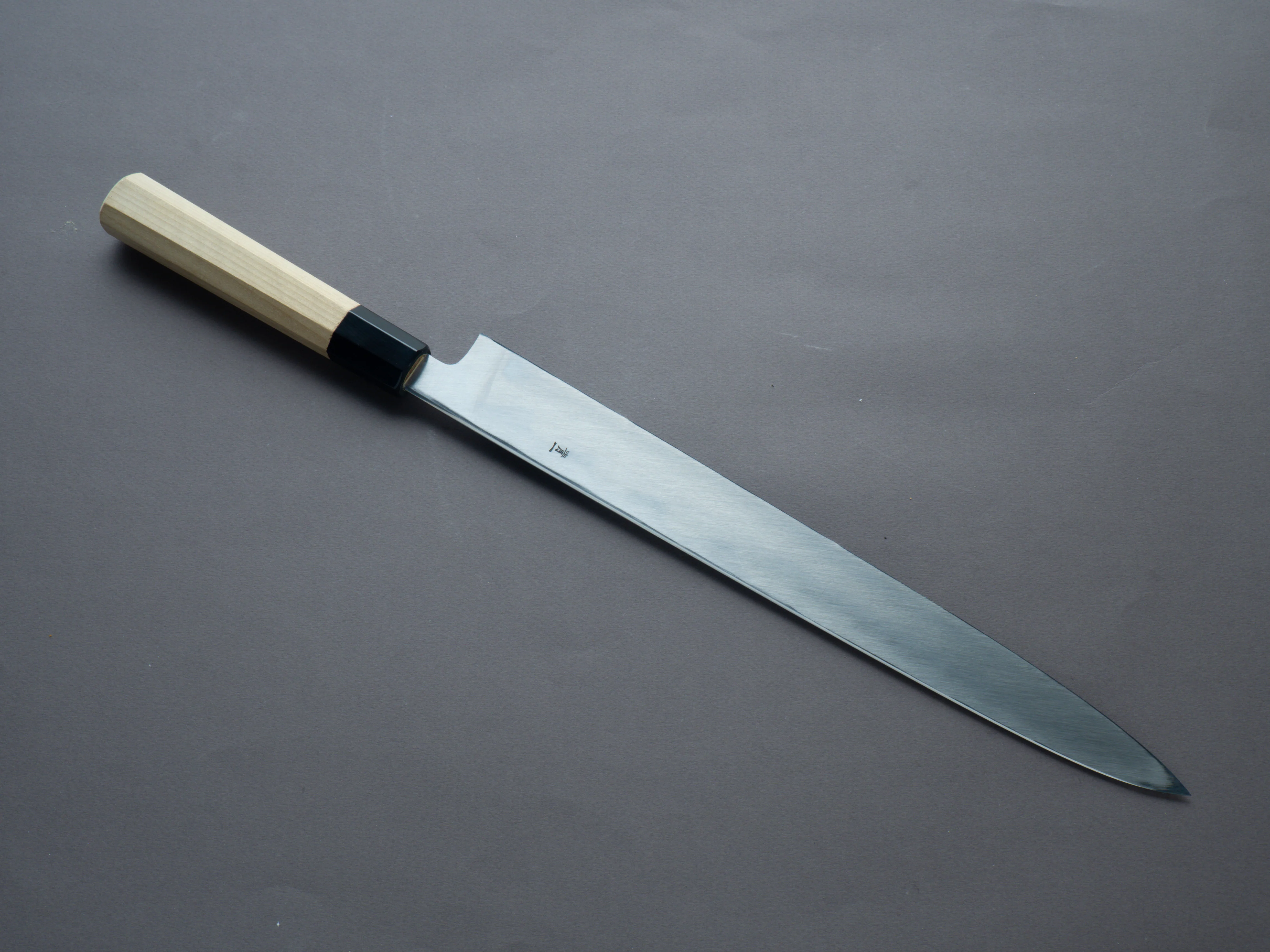 Hitohira - Tanaka x Mosuke - Blue #1 - 330mm Yanagiba - Magnolia Handle - Saya - Image 2