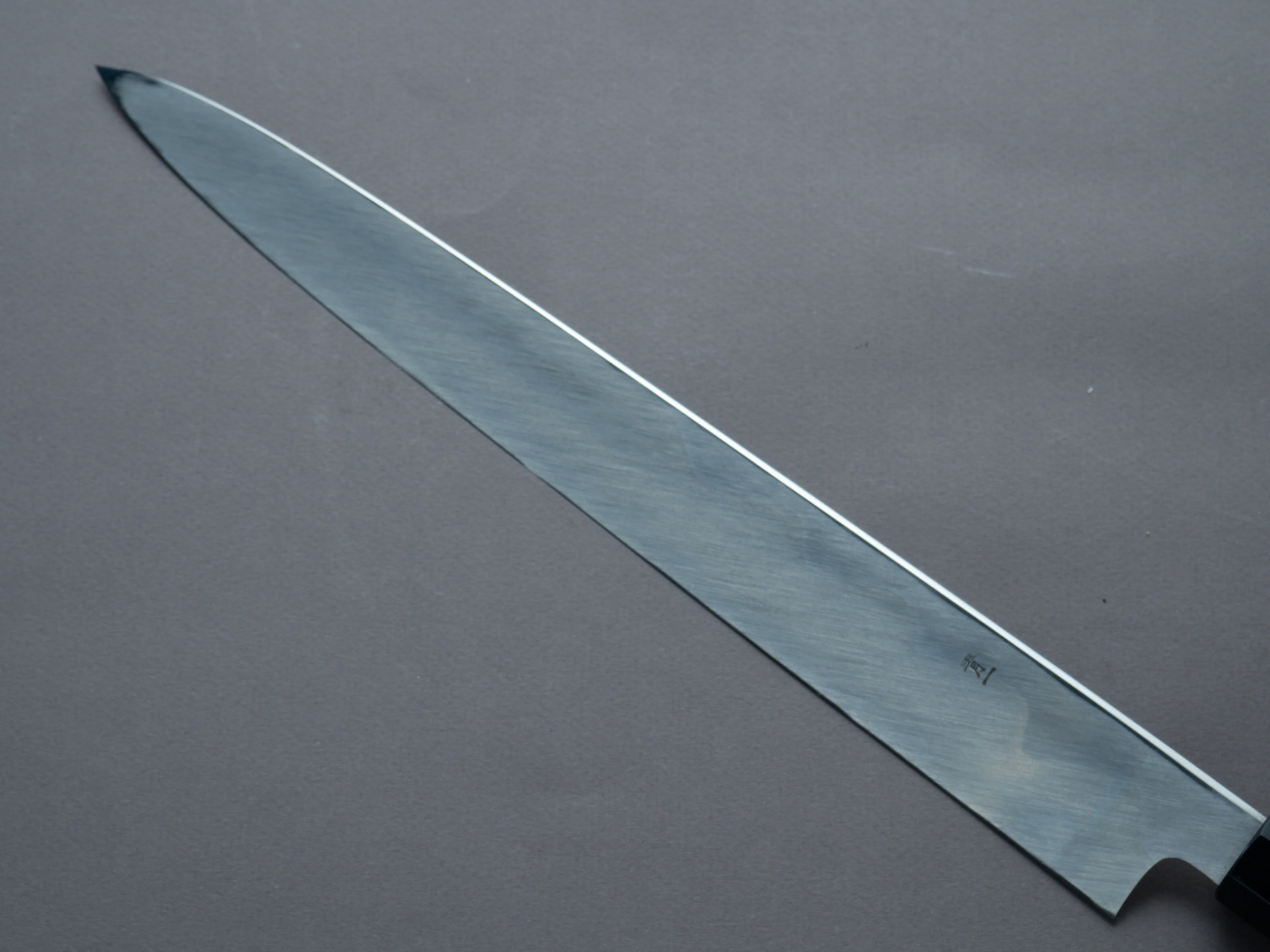Hitohira - Tanaka x Mosuke - Blue #1 - 330mm Yanagiba - Magnolia Handle - Saya - Image 3