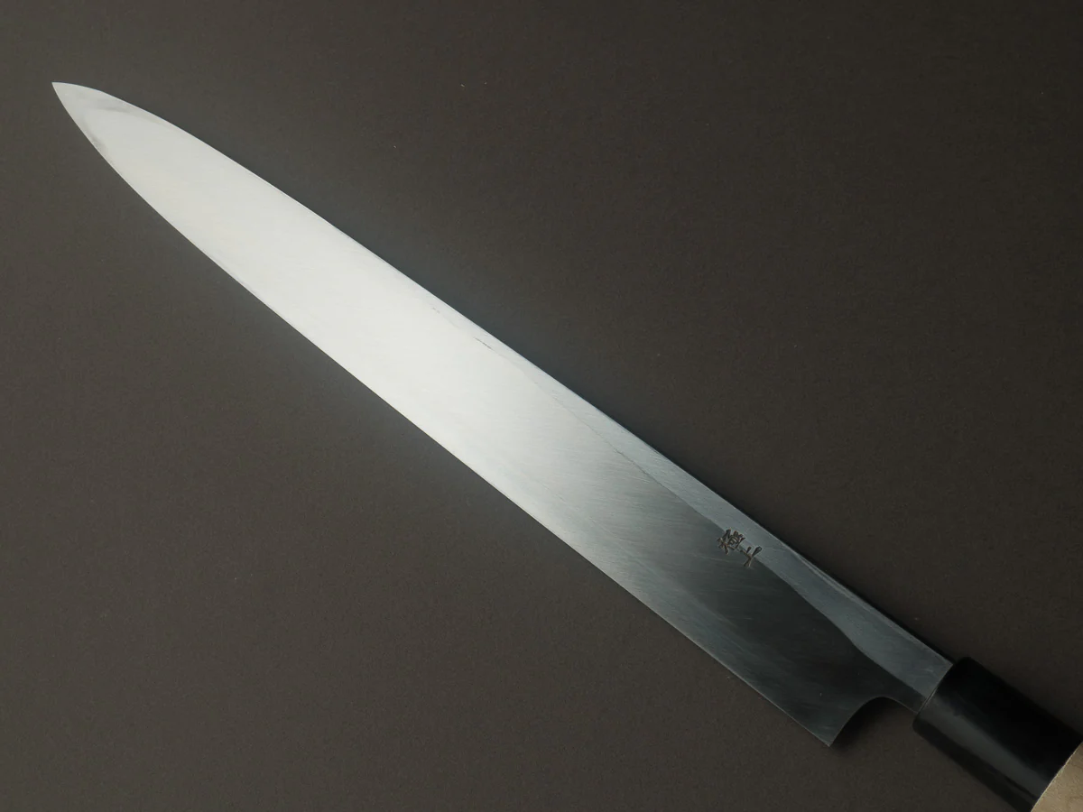 Hitohira - Tanaka x Mosuke - White #2 - 300mm Yanagiba - Ho Wood Handle - Image 4