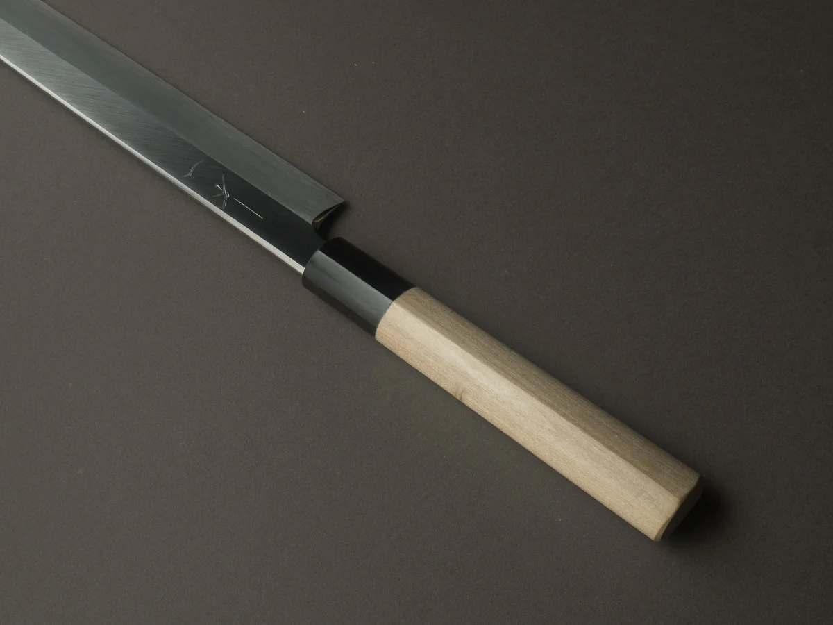 Hitohira - Tanaka x Mosuke - White #2 - 300mm Yanagiba - Ho Wood Handle - Image 5