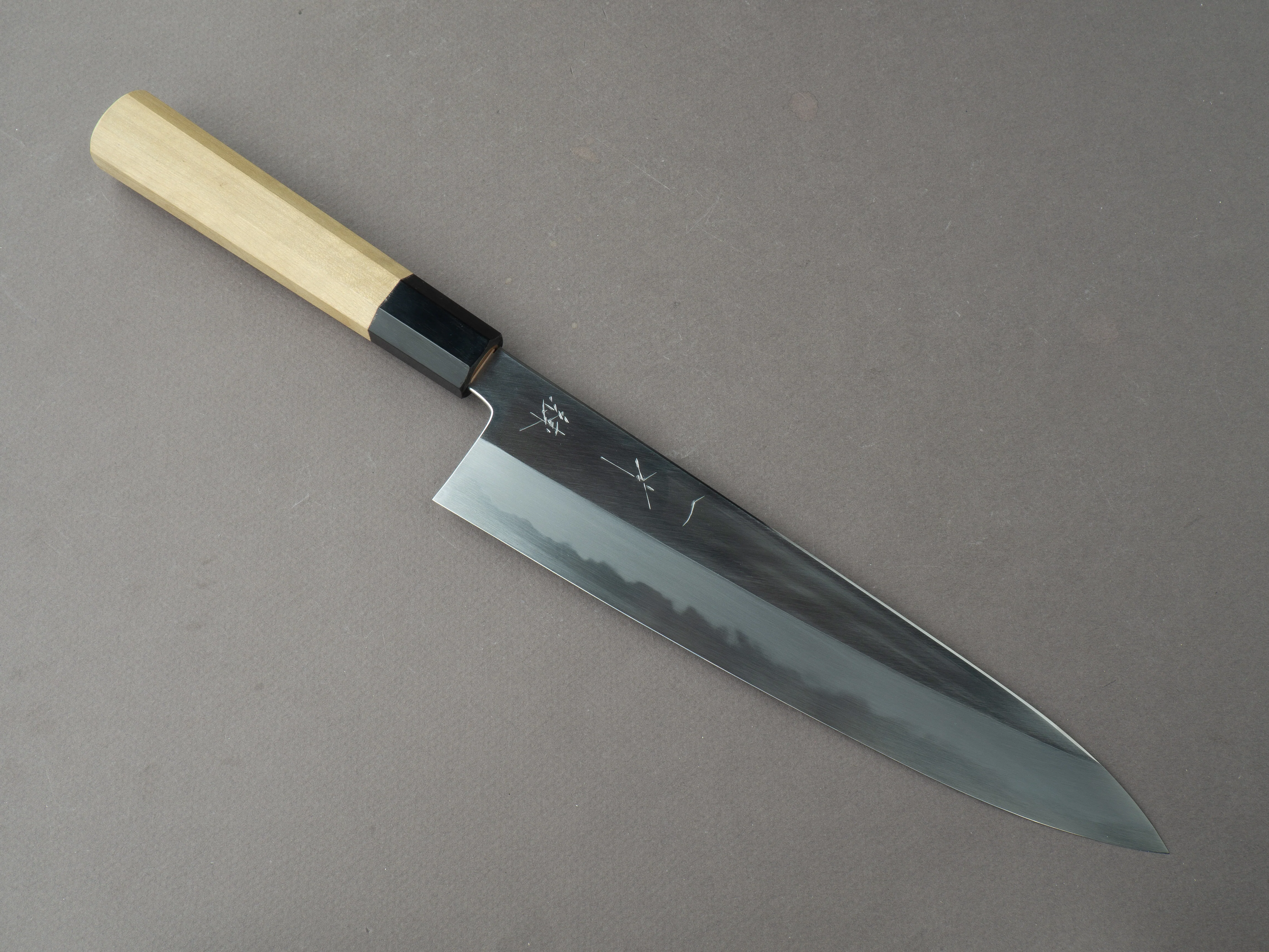 Hitohira - Tanaka x Ren - White #2 - 240mm Gyuto - Magnolia Handle