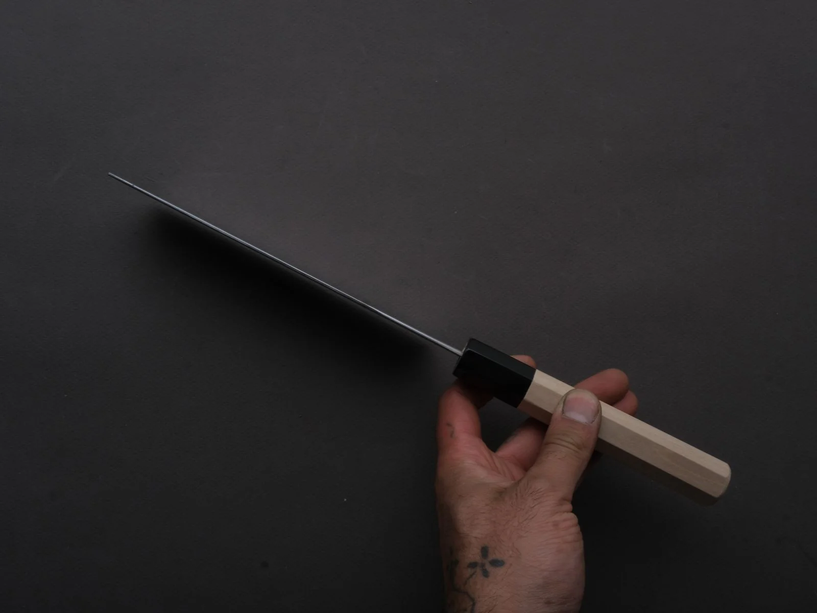 Hitohira - Tanaka x Ren - White #2 - Nakiri - 180mm - Magnolia Wood Handle - Image 5
