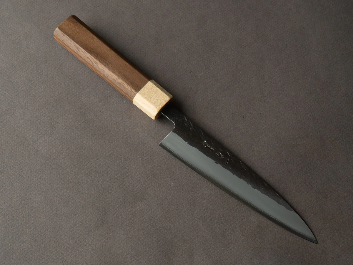 Hitohira - TD - Blue #2 - Stainless Clad - Kurouchi - Petty - 135mm - Walnut Handle
