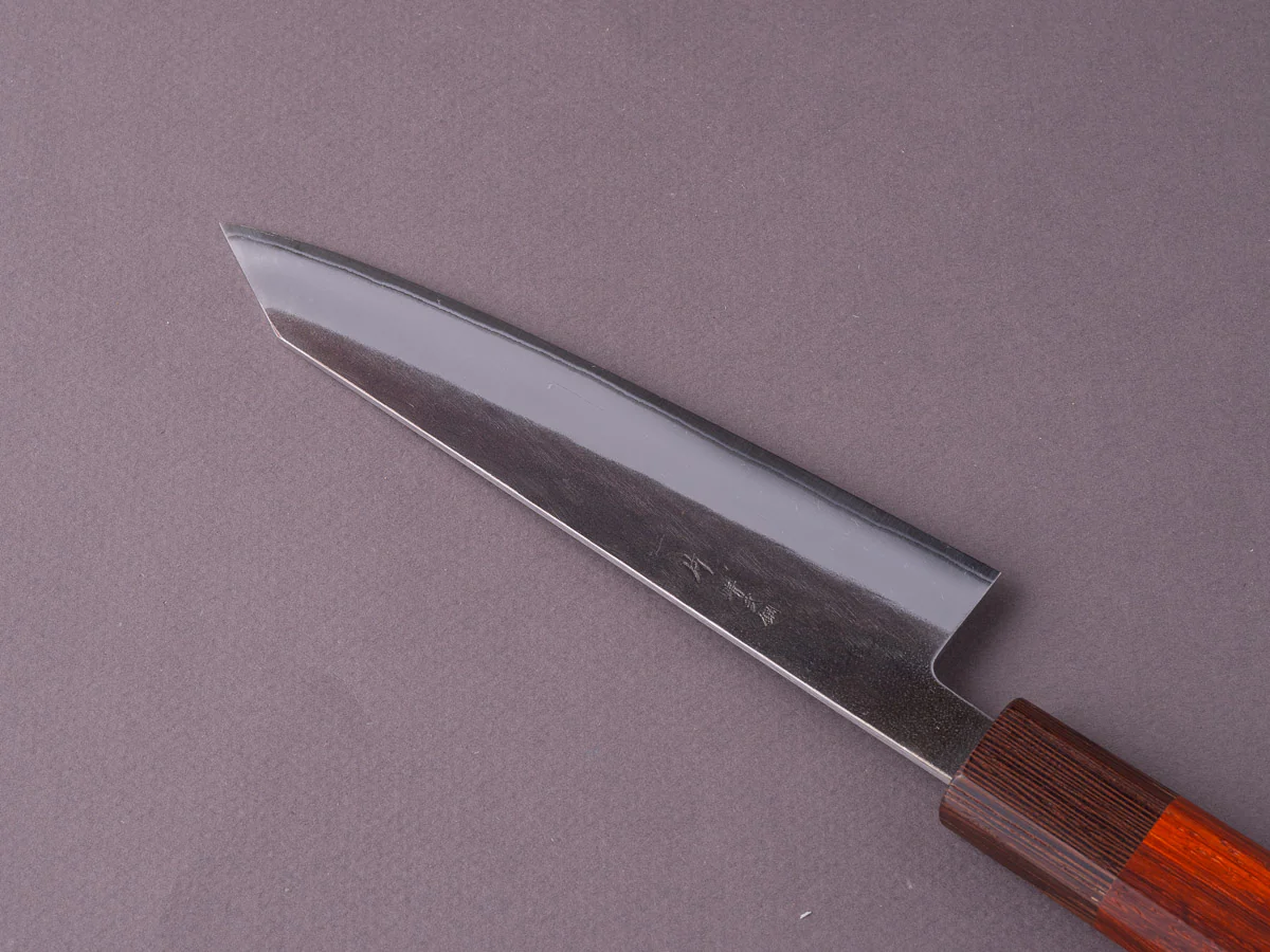 Hitohira - TD - Blue #2 - Stainless Clad - Kurouchi - Honesuki Kaku - 150mm - Padauk Handle - Image 3