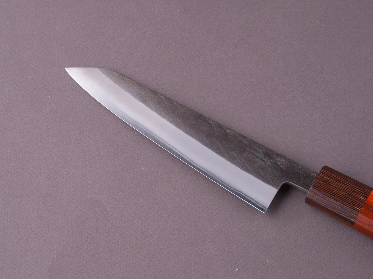 Hitohira - TD - Blue #2 - Stainless Clad - Kurouchi - Honesuki Kaku - 150mm - Padauk Handle - Image 4