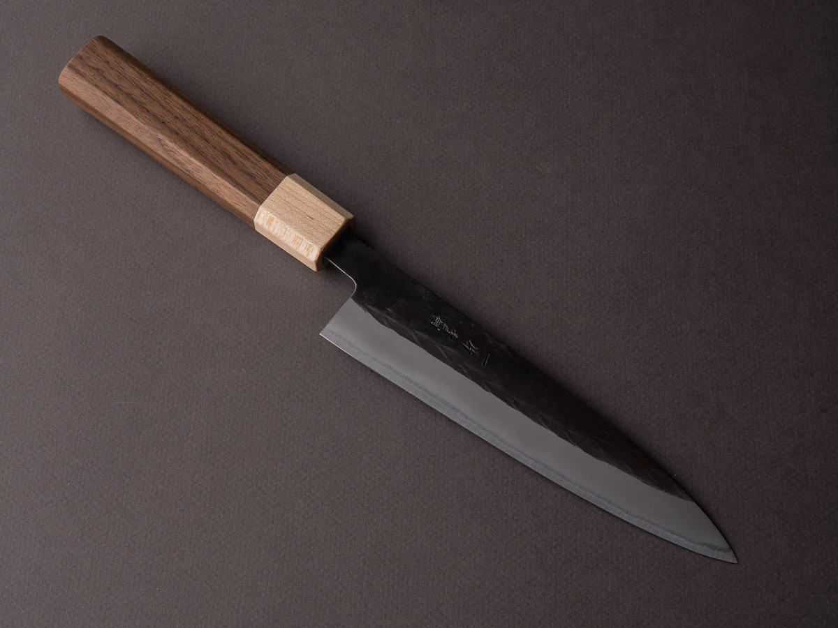 Hitohira - TD - Blue #2 - Stainless Clad - Tsuchime - Gyuto - 165mm - Walnut Handle