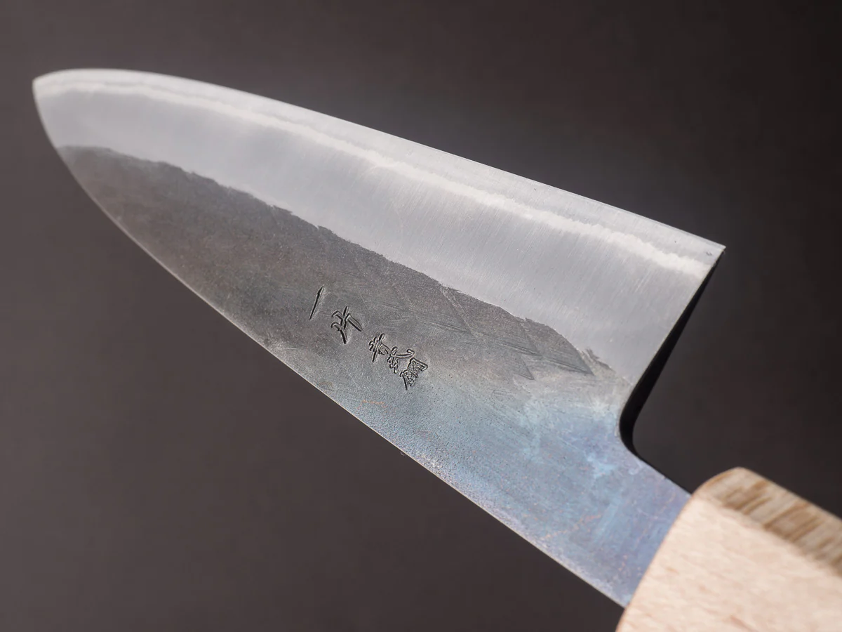 Hitohira - TD - Blue #2 - Stainless Clad - Tsuchime - Gyuto - 165mm - Walnut Handle - Image 10